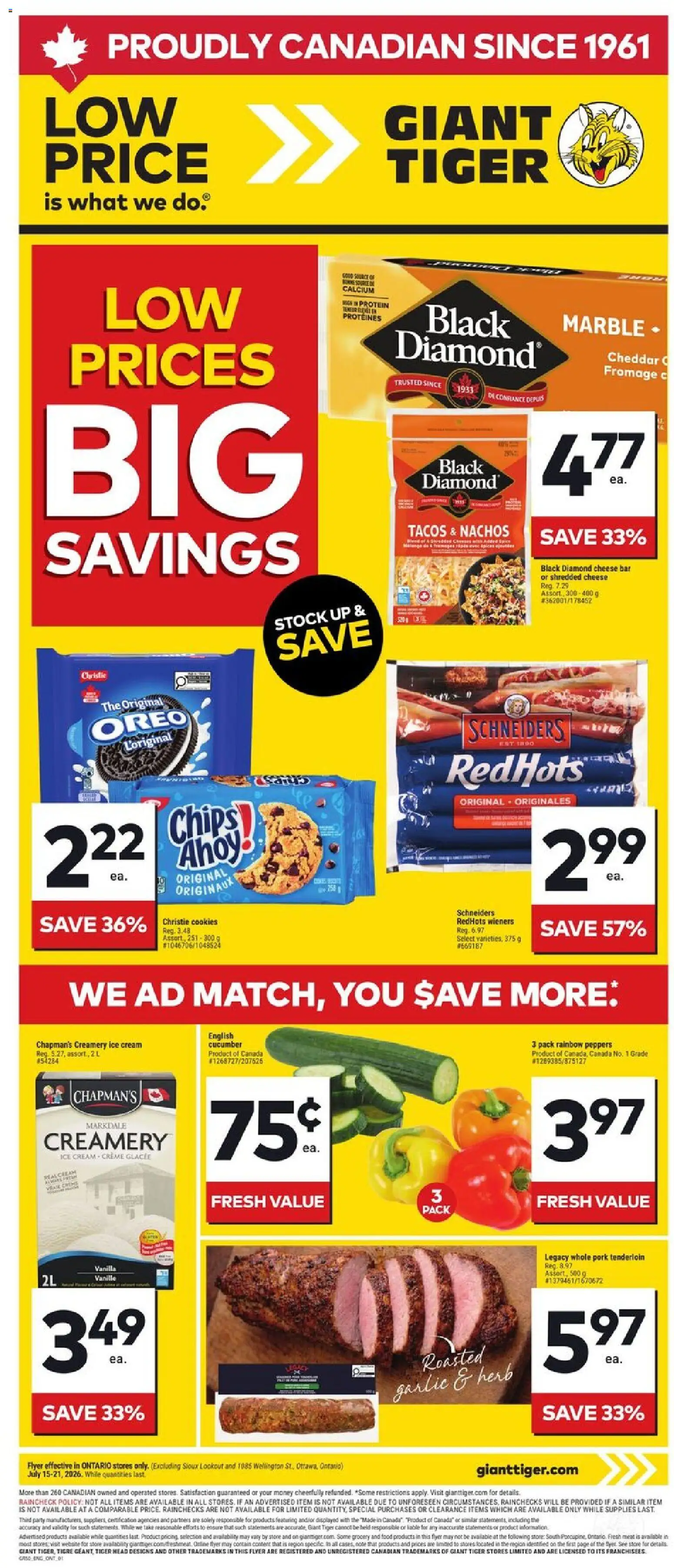 Preview of leaflet Giant Tiger weekly flyer from shop Giant Tiger is valid from Jul 15, 2026