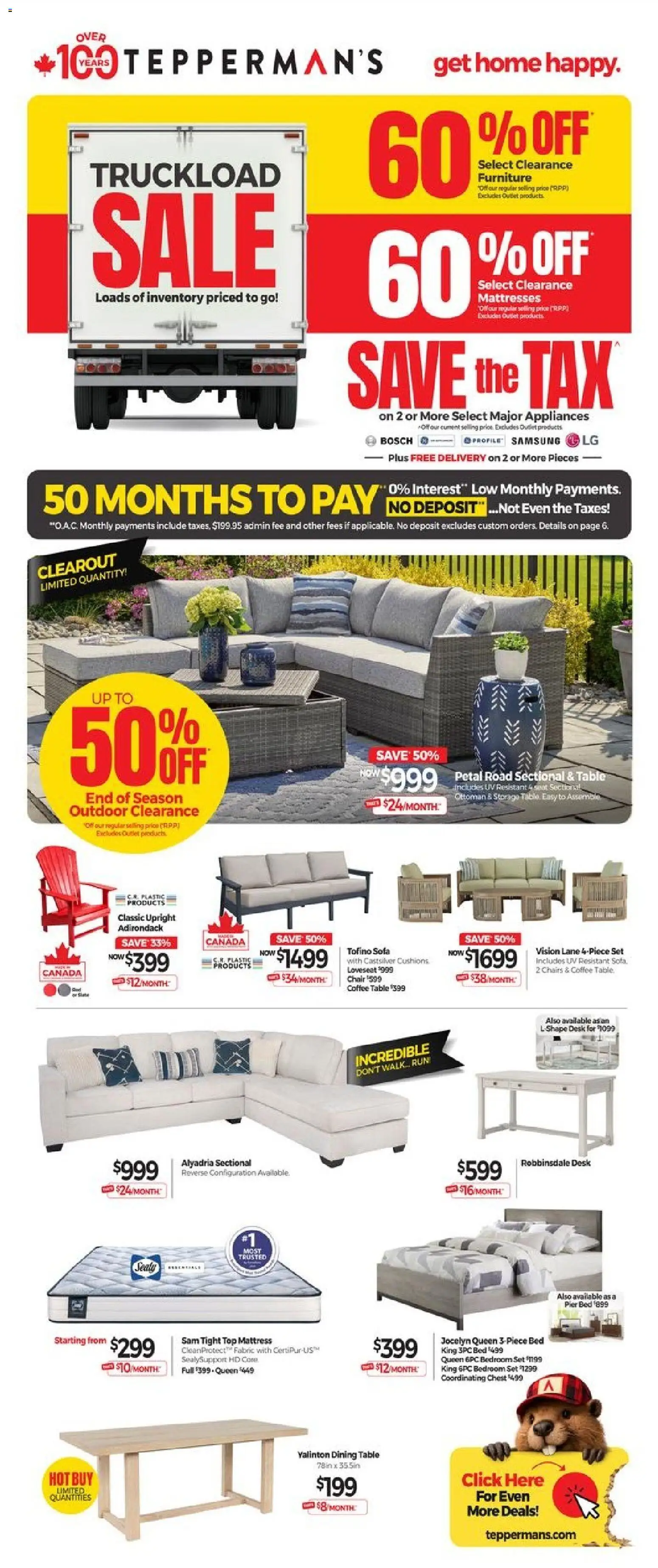 Preview of leaflet Tepperman's weekly flyer / circulaire from shop Tepperman's is valid from Aug 14, 2026