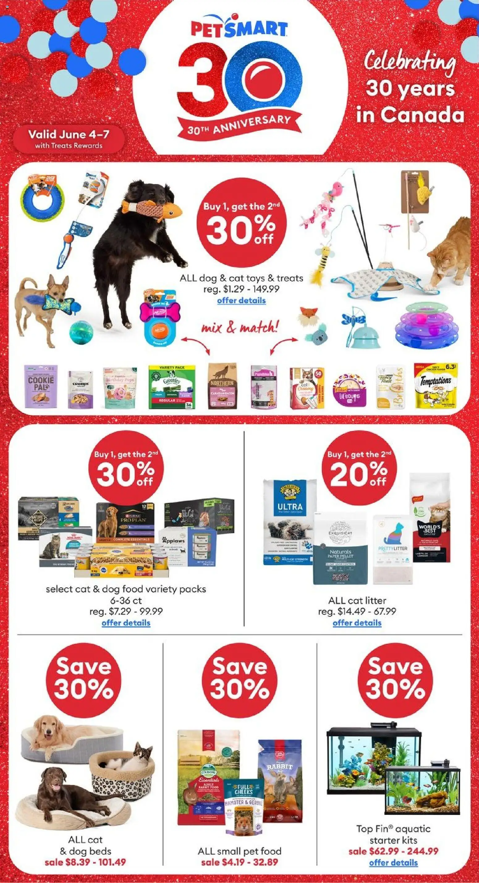 Preview of leaflet Petsmart - Weekend Flyer from shop Petsmart is valid from Jun 04, 2026 - Food, Toys, Rabbit, Cat litter, Dog food