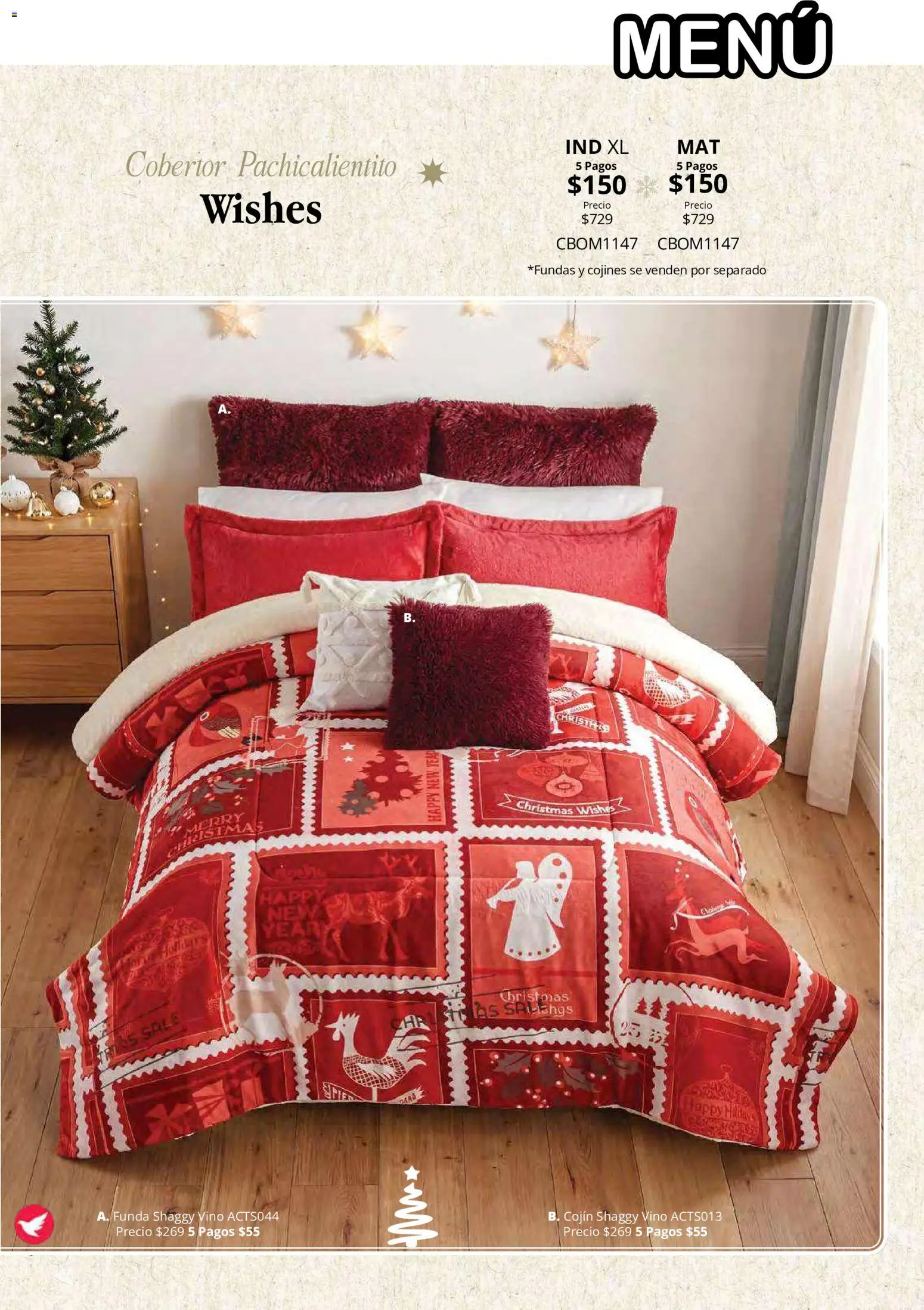 Vista previa las ofertas de la tienda Colchas Concord - Colchas Concord catálogo Colección Navideña desde el 01/08/2026 - Mantel