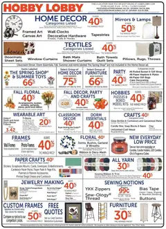 Ad Preview of Hobby Lobby Hobby Lobby Weekly Ad from 07/19/2026