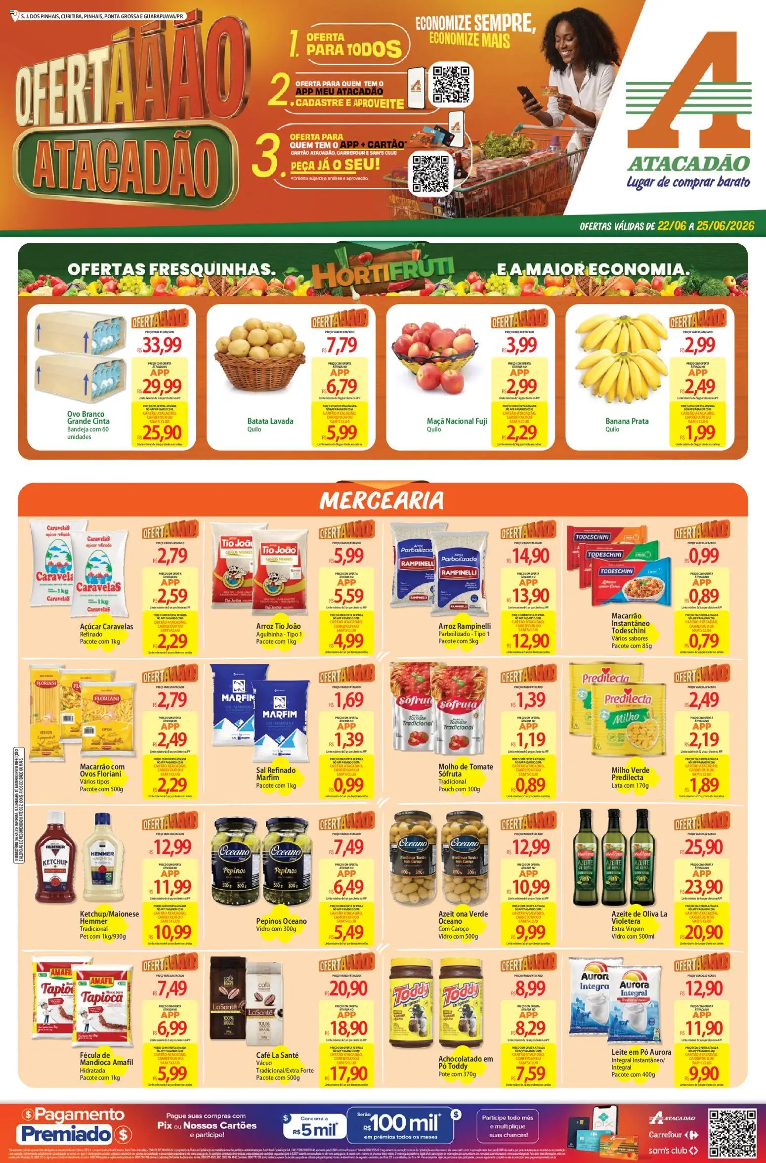 Pré-Visualização do folheto "Atacadão ofertas - PR" da loja Atacadão válido a partir de 22/06/2026