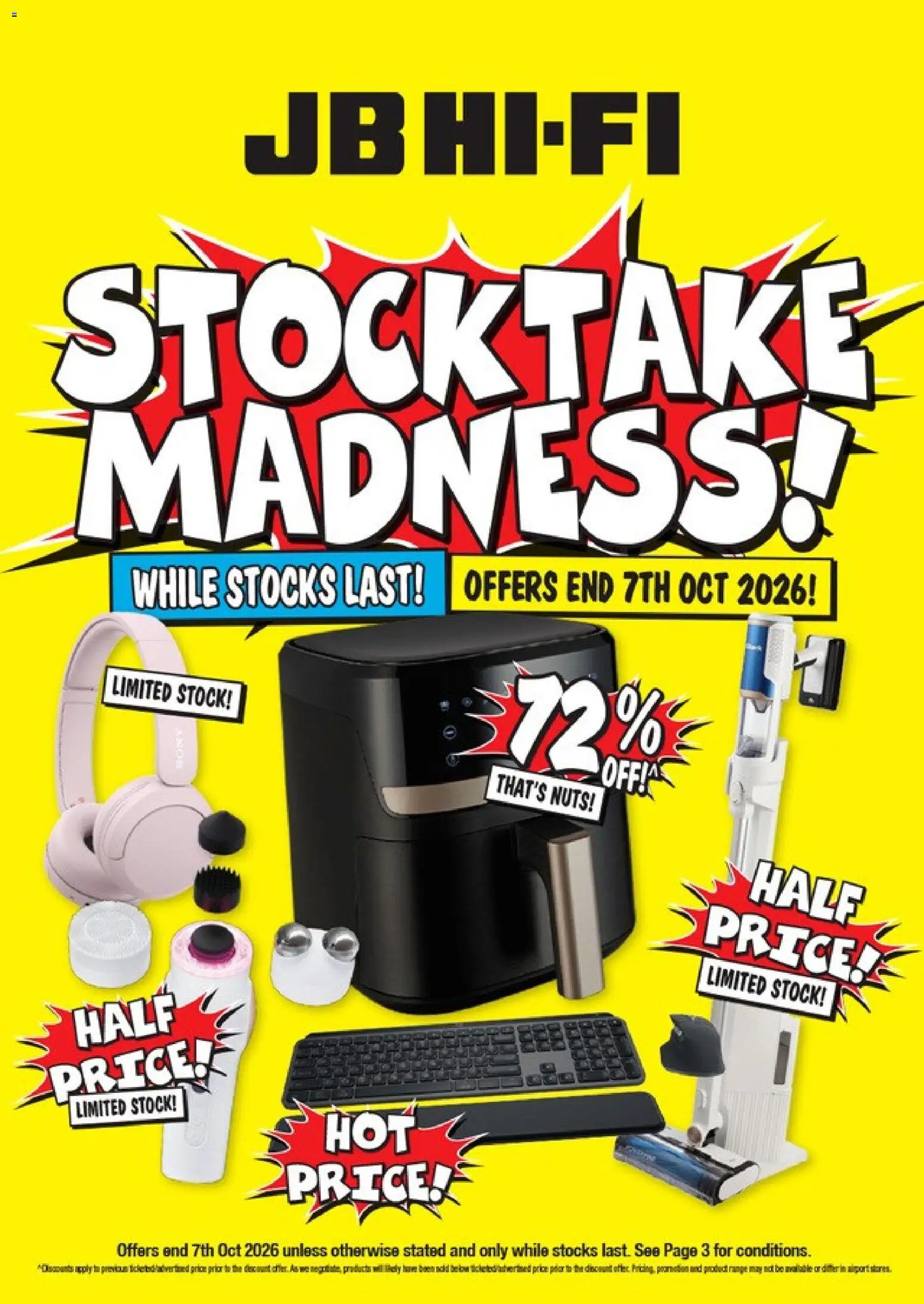 Preview of catalogue JB Hi-Fi Stocktake Madness from shop JB Hi-Fi valid 29 Sept 2026