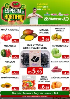 Pré-Visualização do folheto "Mateus ofertas Especial de Hortifruti" da loja Mateus válido a partir de 09/05/2026