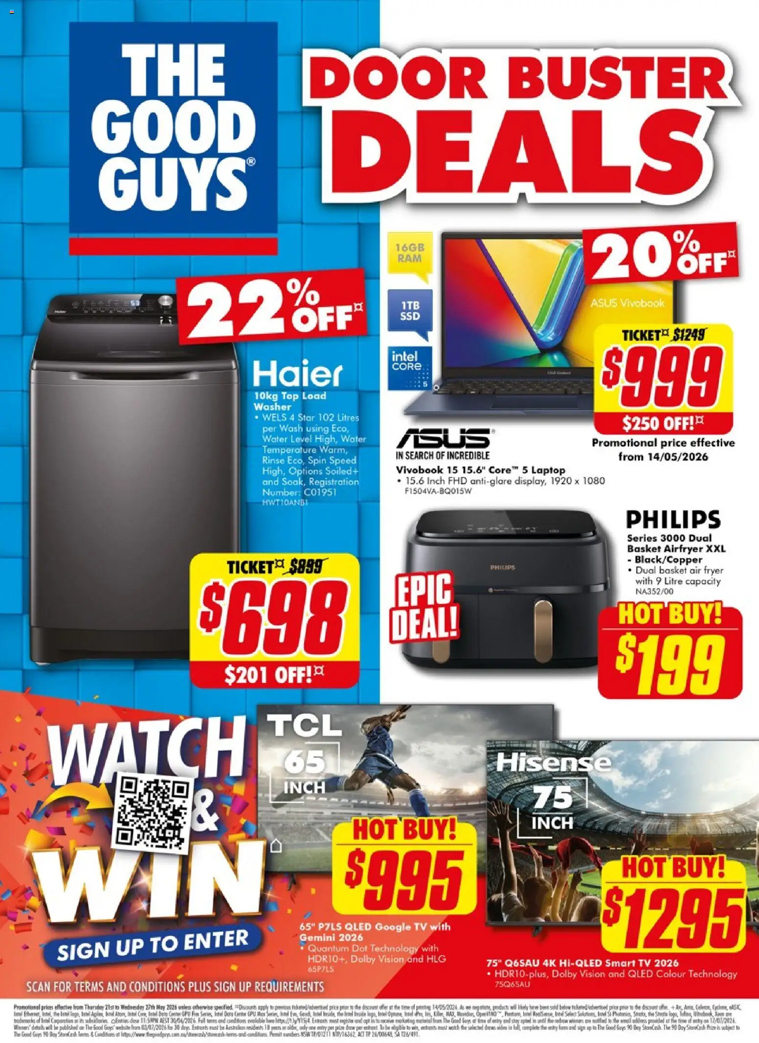 Preview of catalogue The Good Guys DBD from shop The Good Guys valid 20/05/2026