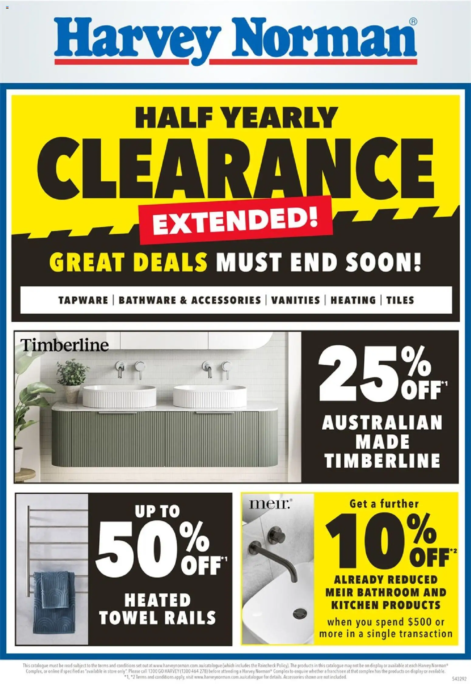 Preview of catalogue Harvey Norman catalogue Bathroom from shop Harvey Norman valid 01/07/2026 - Accessories, Tiles, Bathroom