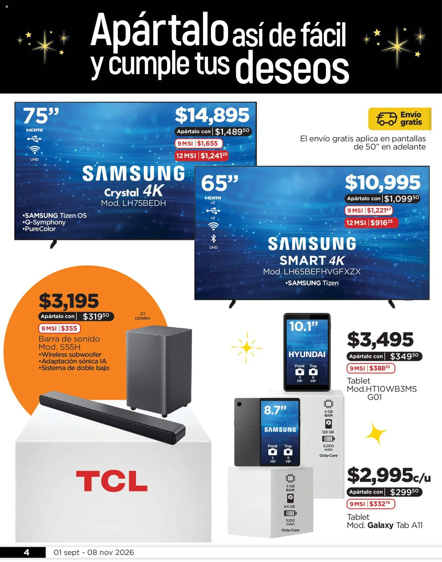 Vista previa las ofertas de la tienda Chedraui - Chedraui Apártalo así de fácil y cumple tus deseos desde el 01/09/2026 