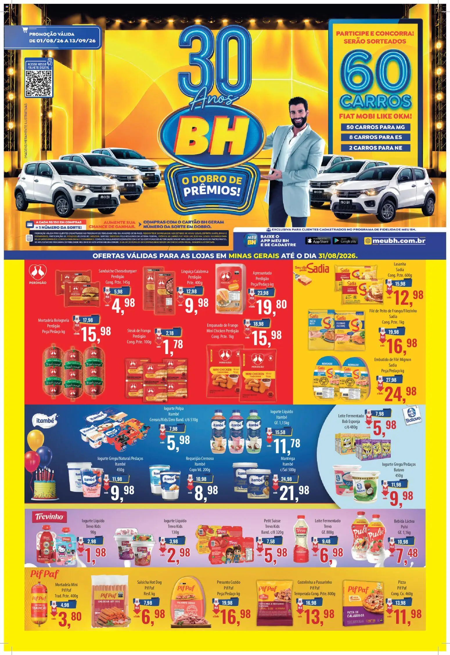 Pré-Visualização do folheto "Supermercados BH - Ofertas da semana" da loja Supermercados BH válido a partir de 17/08/2026