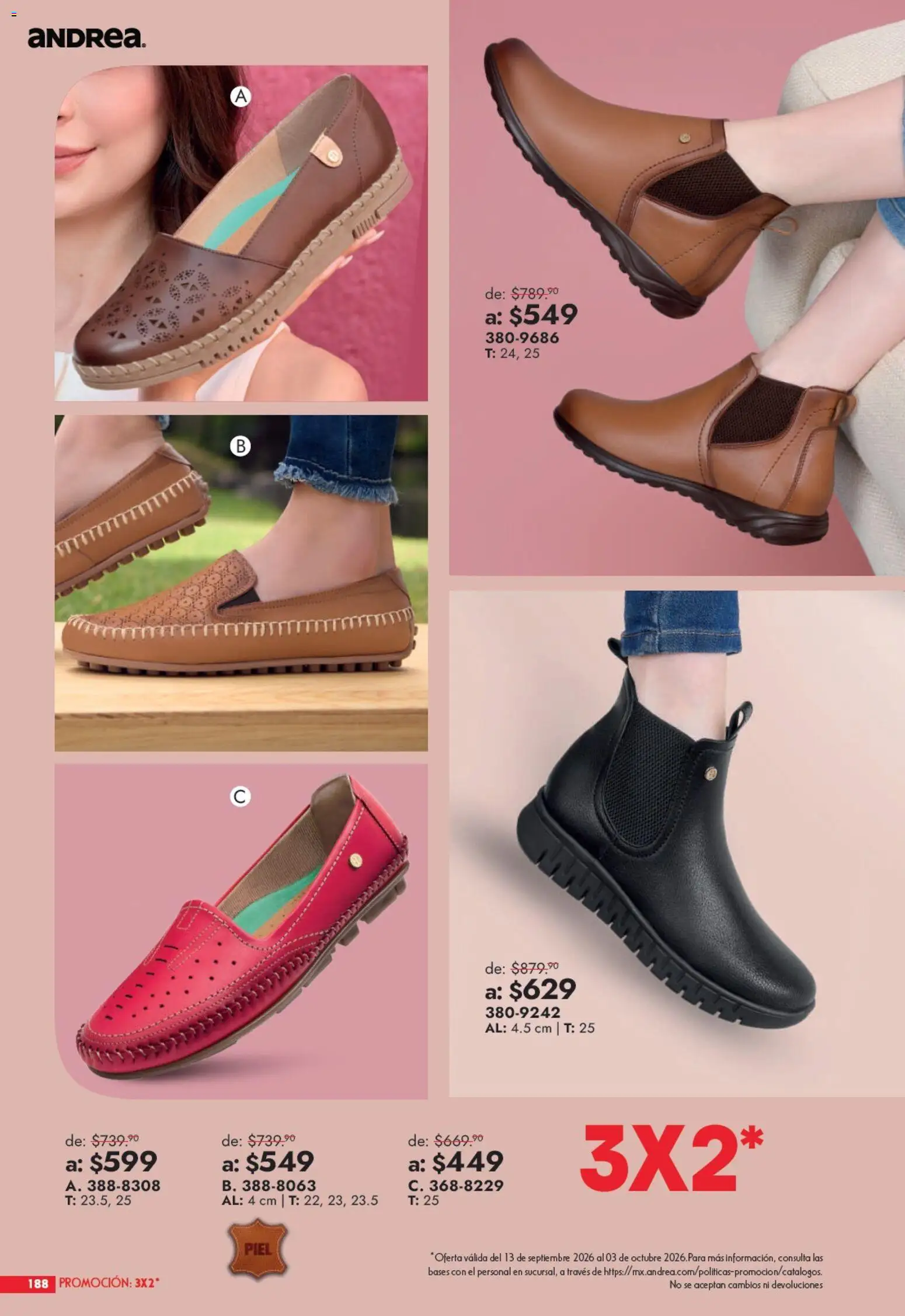 Vista previa las ofertas de la tienda Andrea - Andrea catálogo Outlet desde el 13/09/2026 