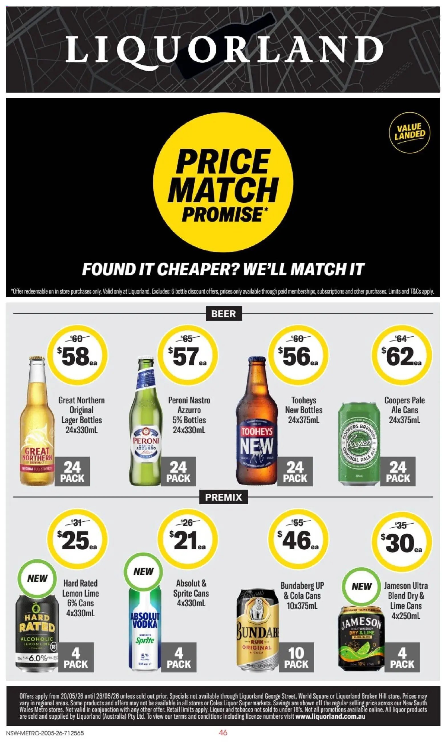 Preview of catalogue Liquorland catalogue NSW from shop Liquorland valid 20/05/2026