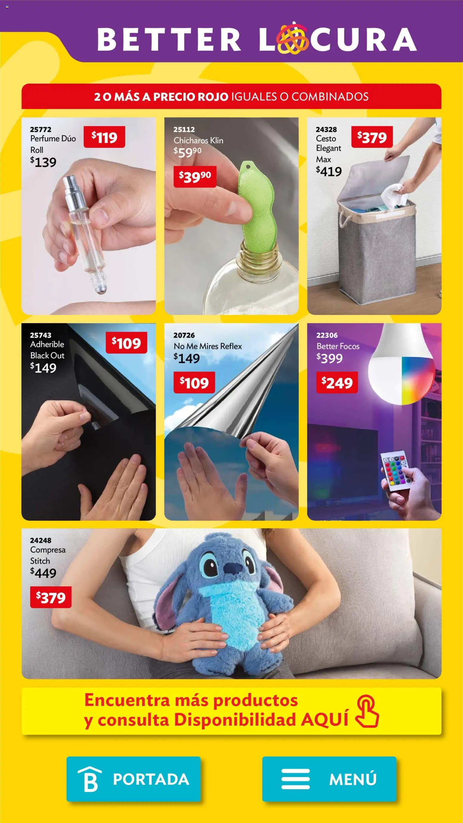 Vista previa las ofertas de la tienda Betterware - Betterware campaña 10 2026 desde el 28/09/2026 - Perfume, Focos, Chícharos