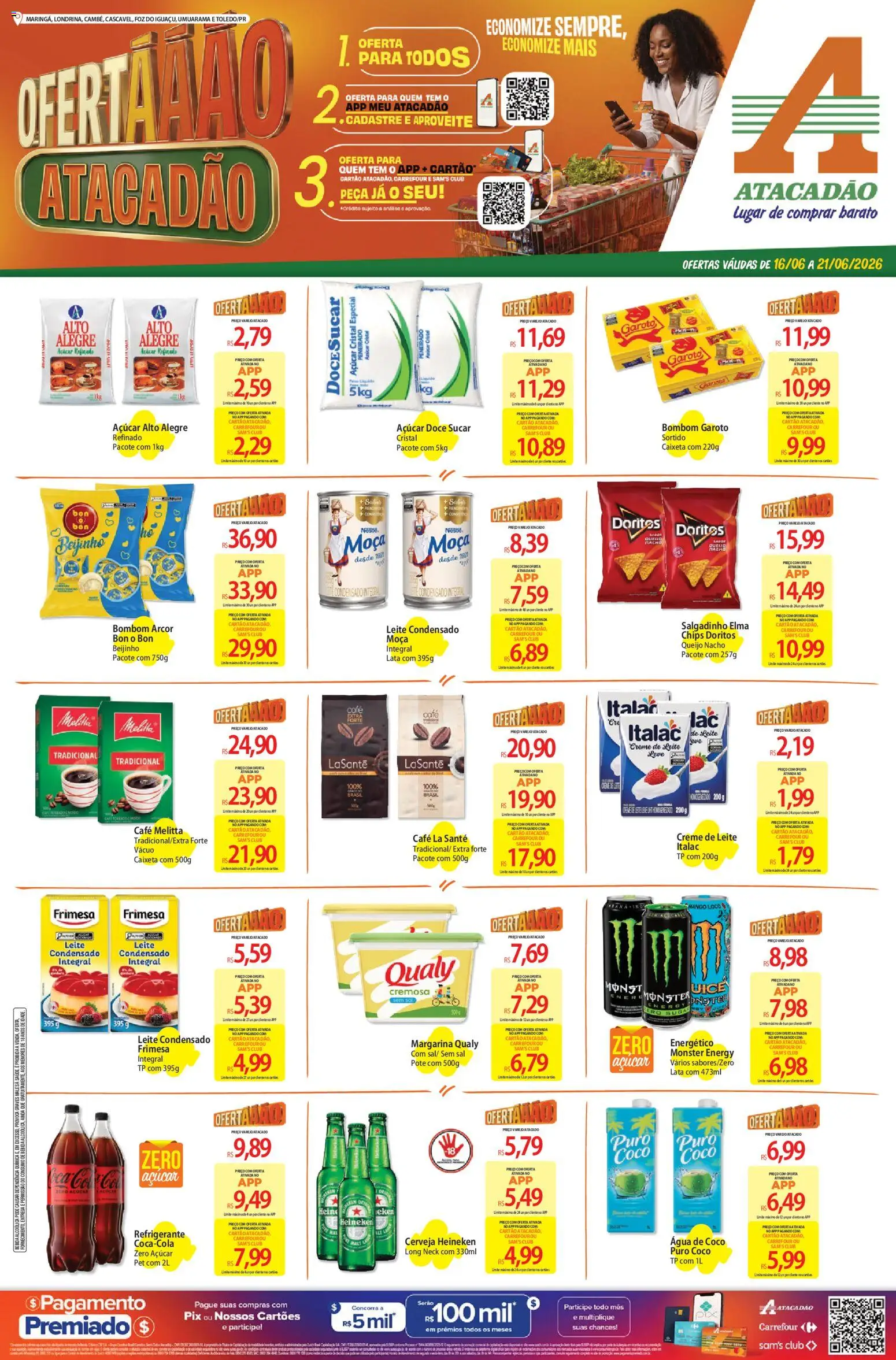 Pré-Visualização do folheto "Atacadão ofertas - PR" da loja Atacadão válido a partir de 16/06/2026