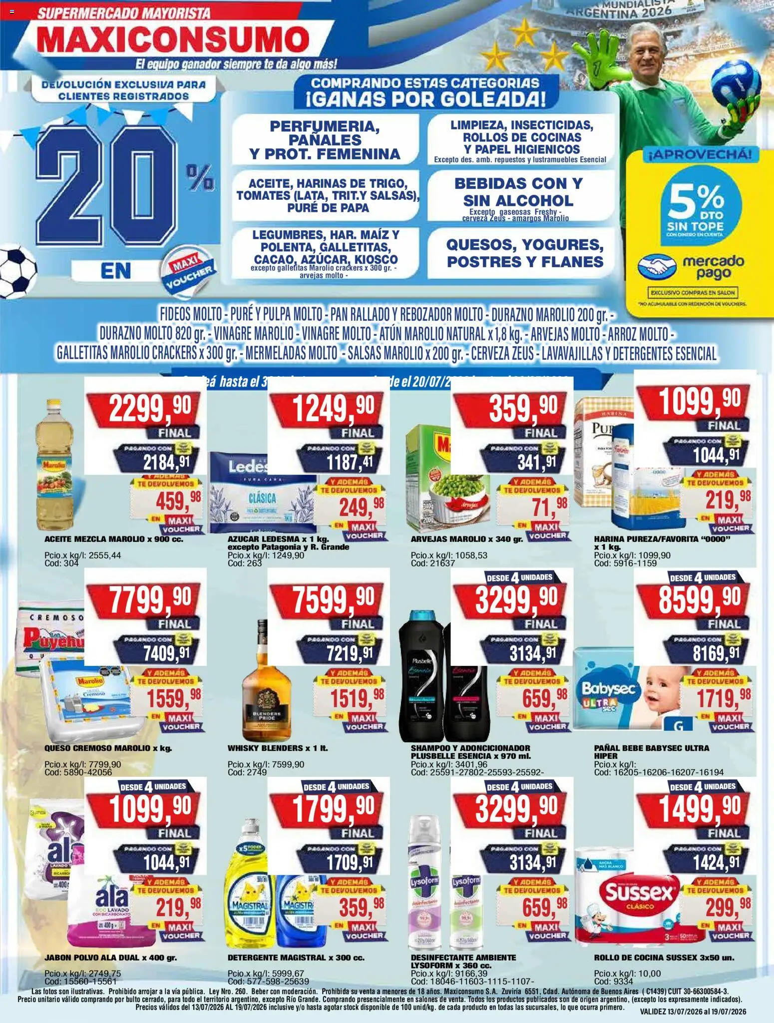 Vista previa del folleto de la tienda Maxiconsumo válido desde el 20/07/2026 