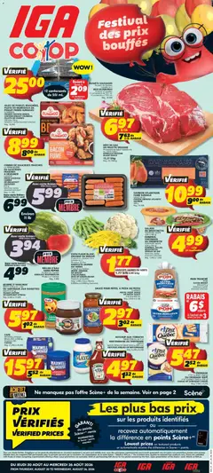 Preview of leaflet IGA weekly flyer / circulaire from shop IGA is valid from Aug 20, 2026