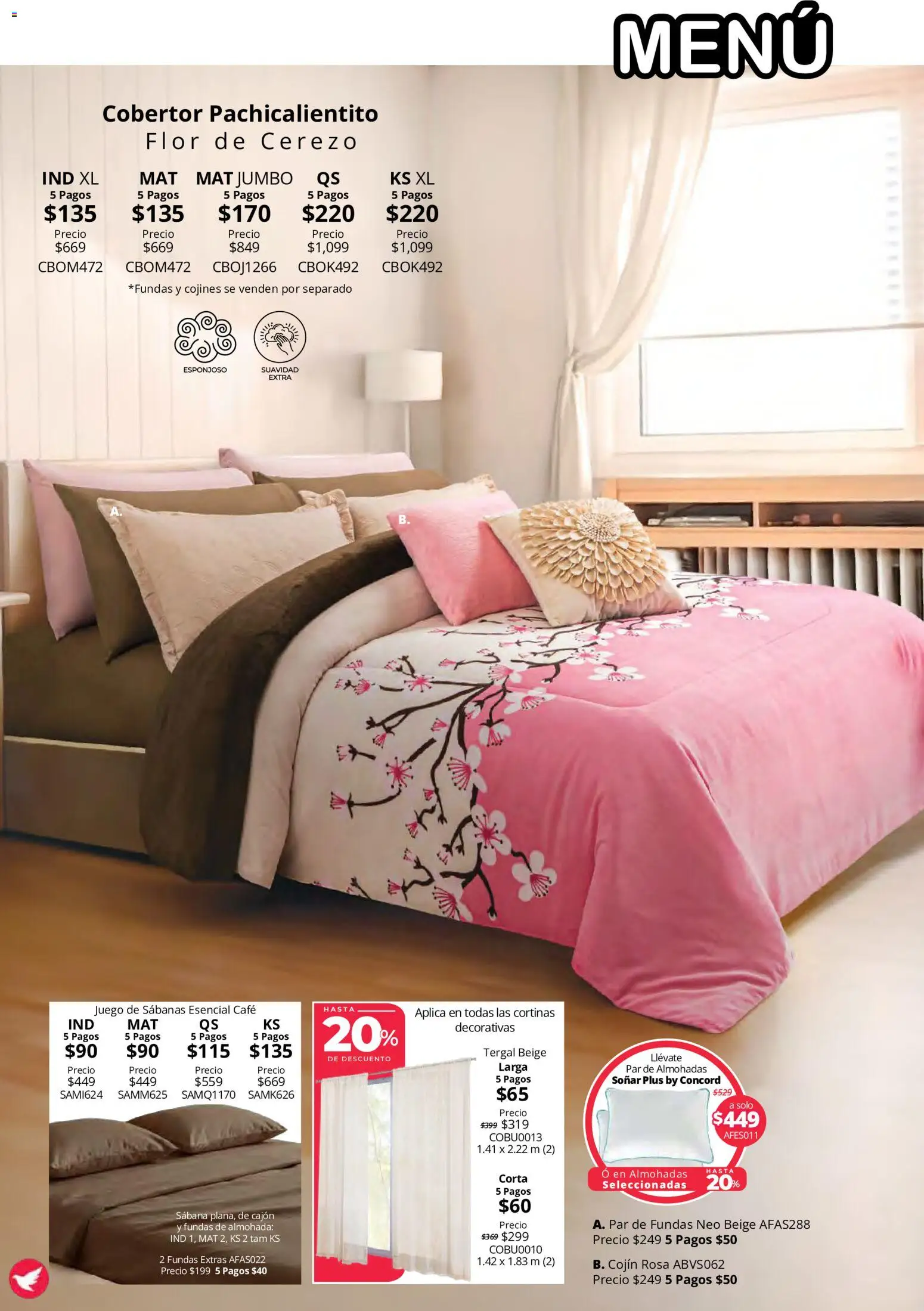 Vista previa las ofertas de la tienda Colchas Concord - Colchas Concord catálogo Colección Cobertor Calor de Hogar desde el 15/10/2026 