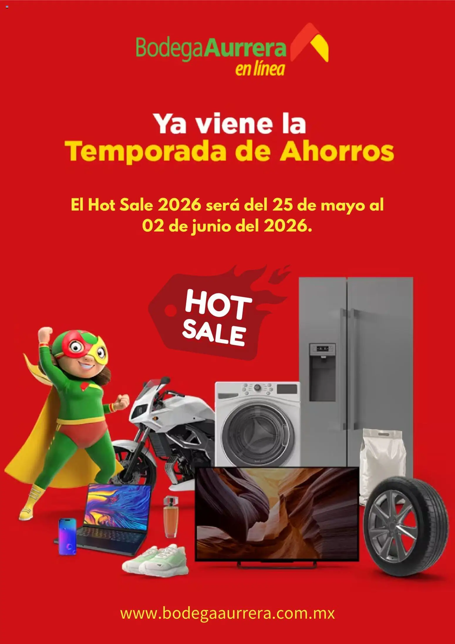 Vista previa las ofertas de la tienda Bodega Aurrerá - Bodega Aurrerá Hot Sale aviso desde el 12/05/2026 