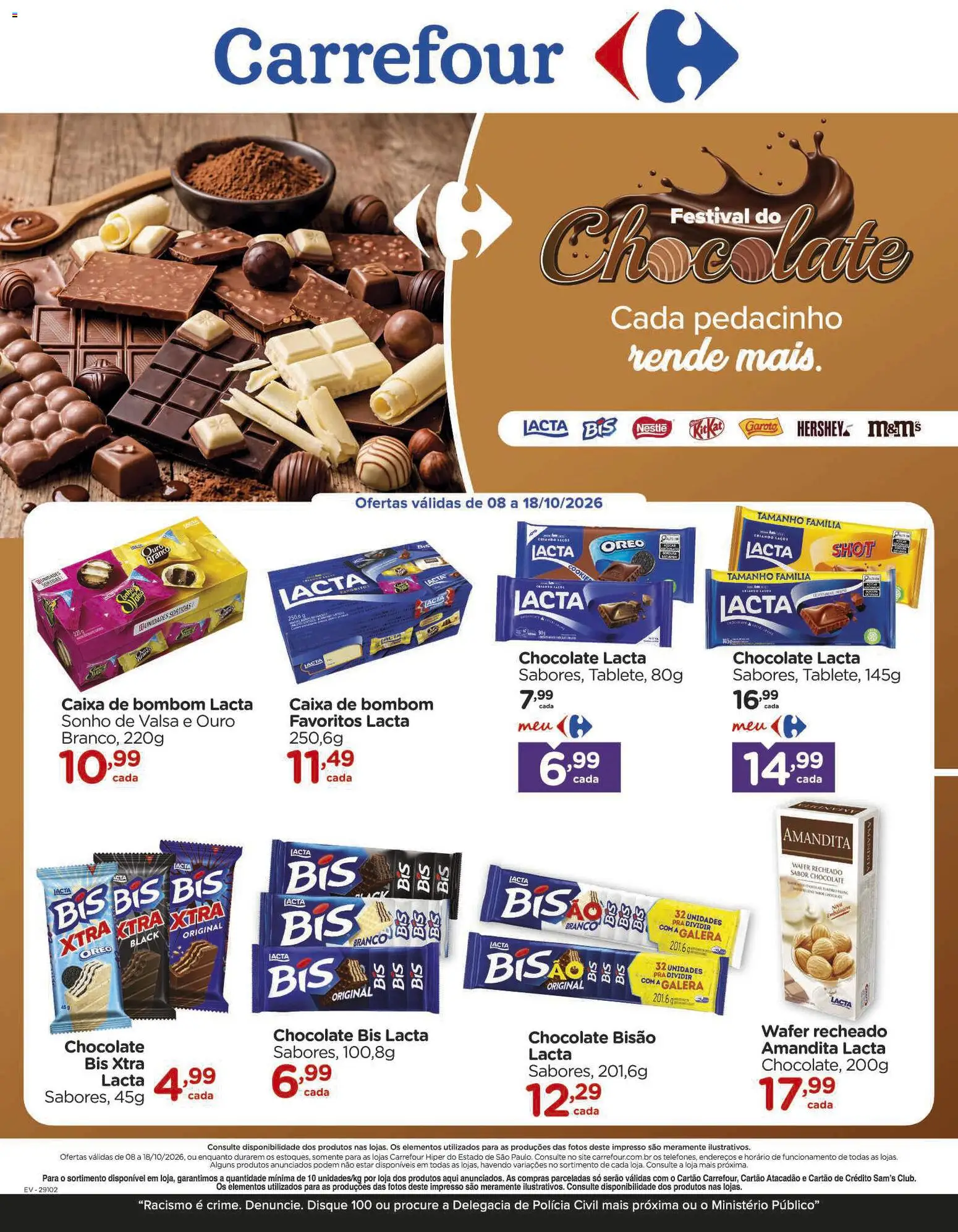 Pré-Visualização do folheto "Carrefour ofertas Choco Snacks" da loja Carrefour válido a partir de 08/10/2026