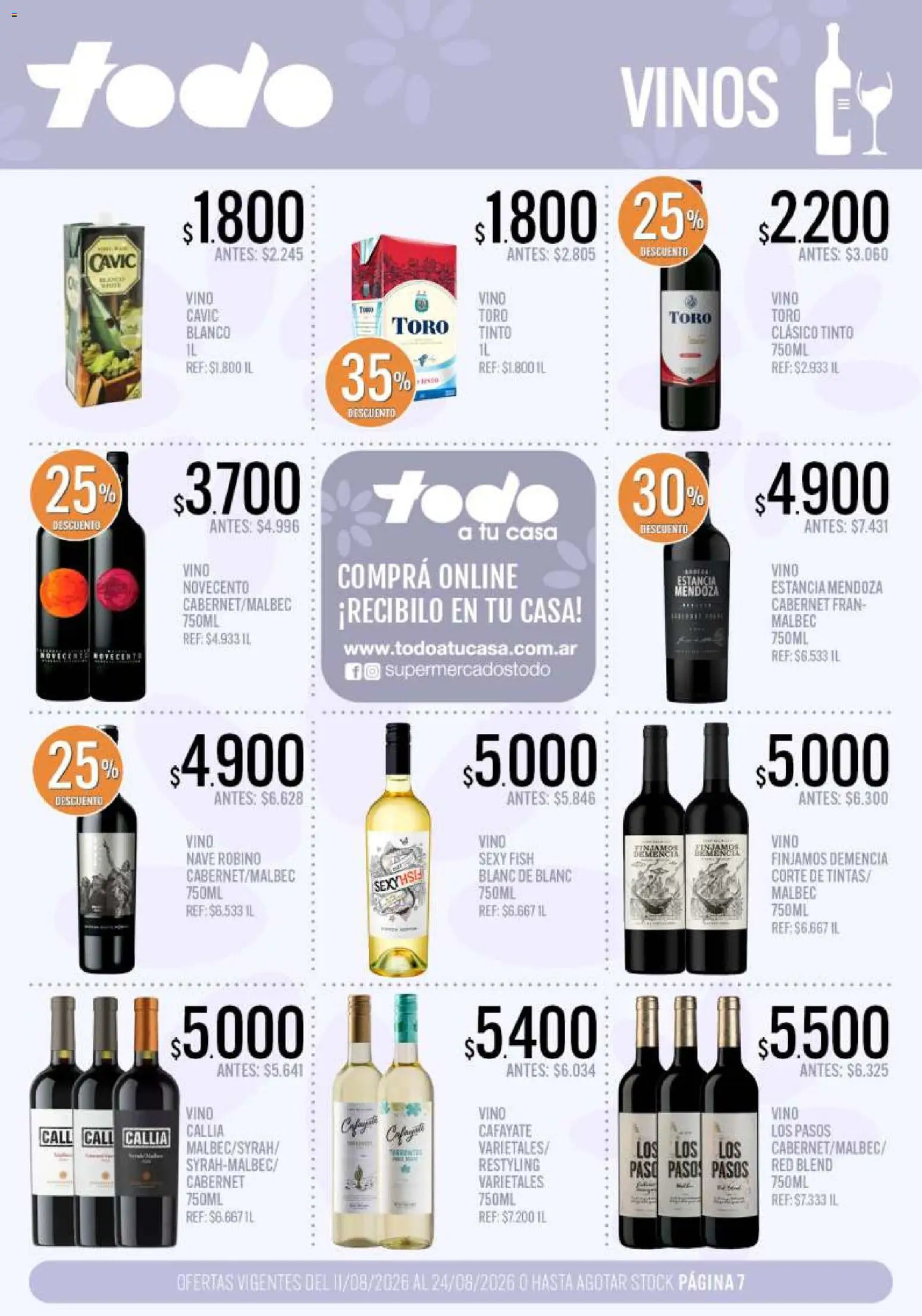 Vista previa del folleto de la tienda Supermercados TODO válido desde el 11/08/2026 