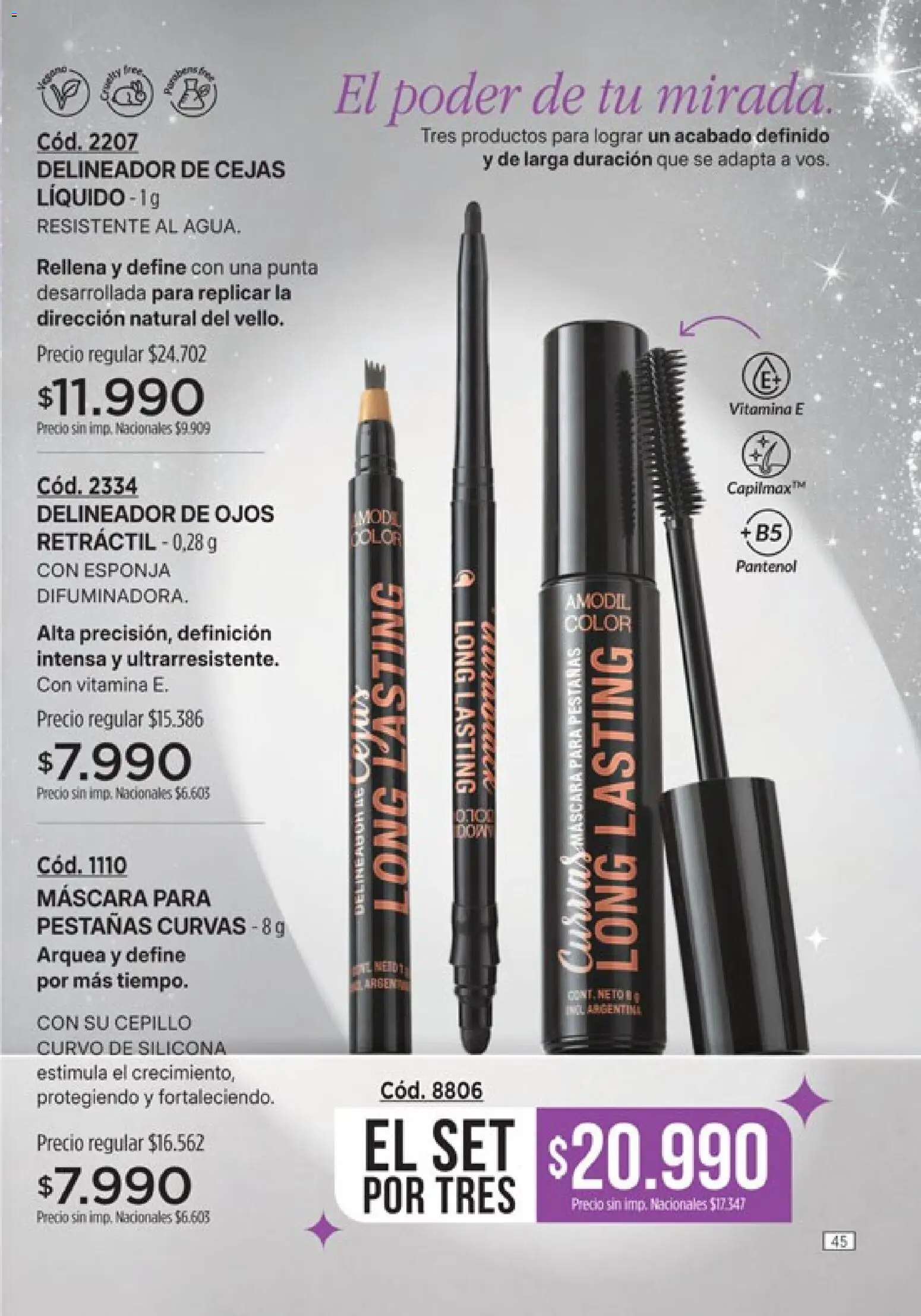 Vista previa del folleto de la tienda Amodil válido desde el 01/10/2026 - Esponja, Cepillo, Máscara, Delineador de ojos, Delineador