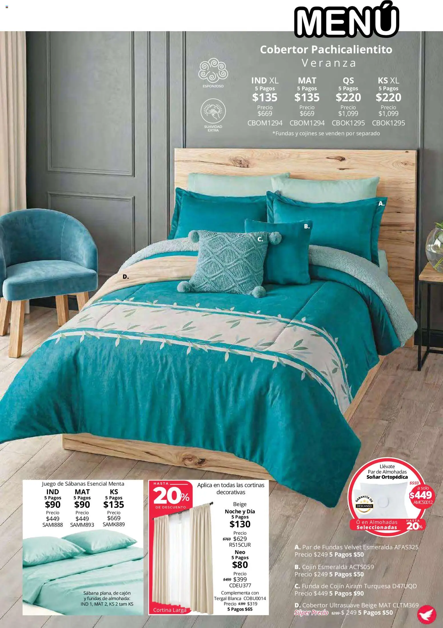 Vista previa las ofertas de la tienda Colchas Concord - Colchas Concord catálogo Colección Cobertor Calor de Hogar desde el 15/10/2026 