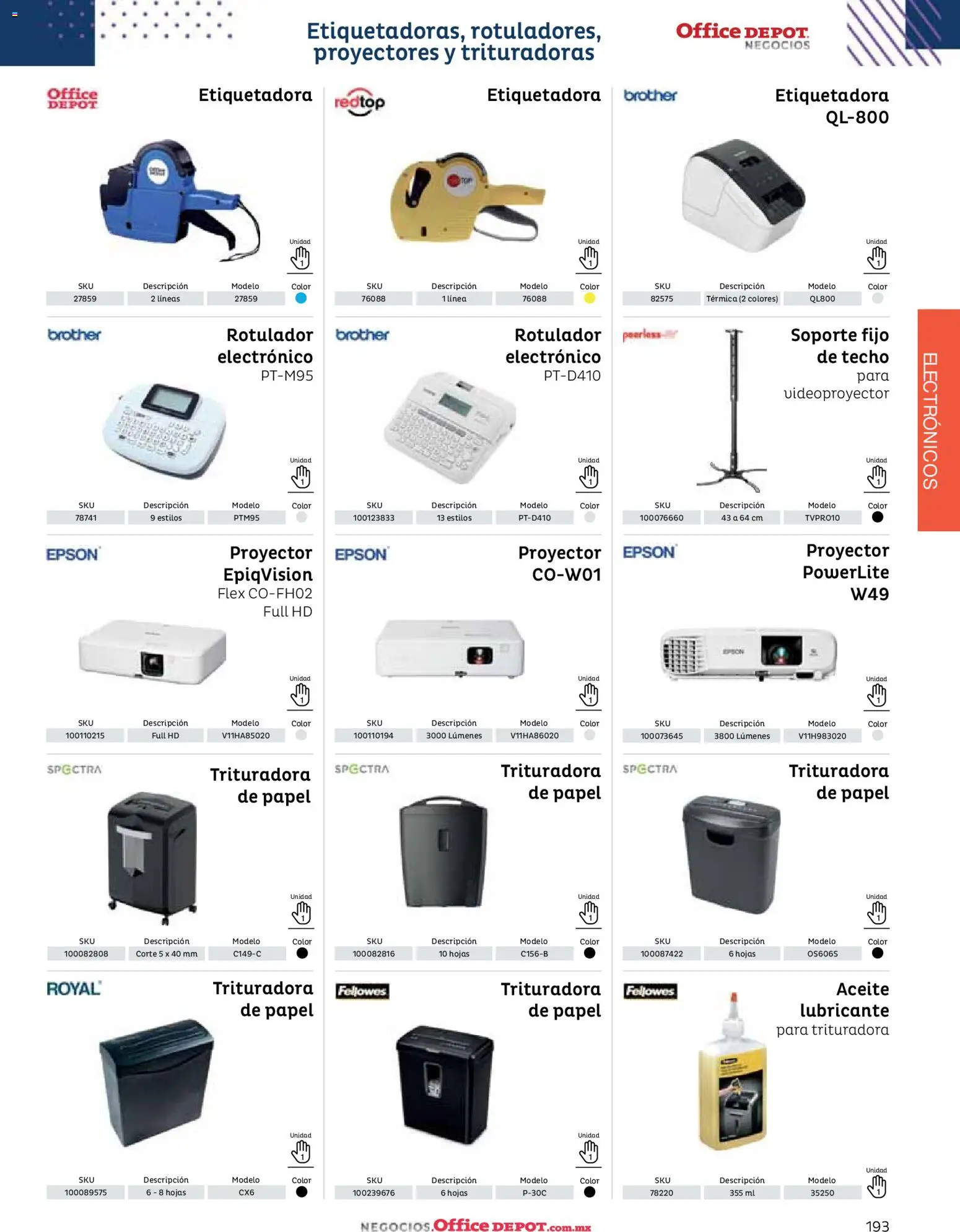 Vista previa las ofertas de la tienda Office Depot - Catálogo 2026 desde el 12/01/2026 