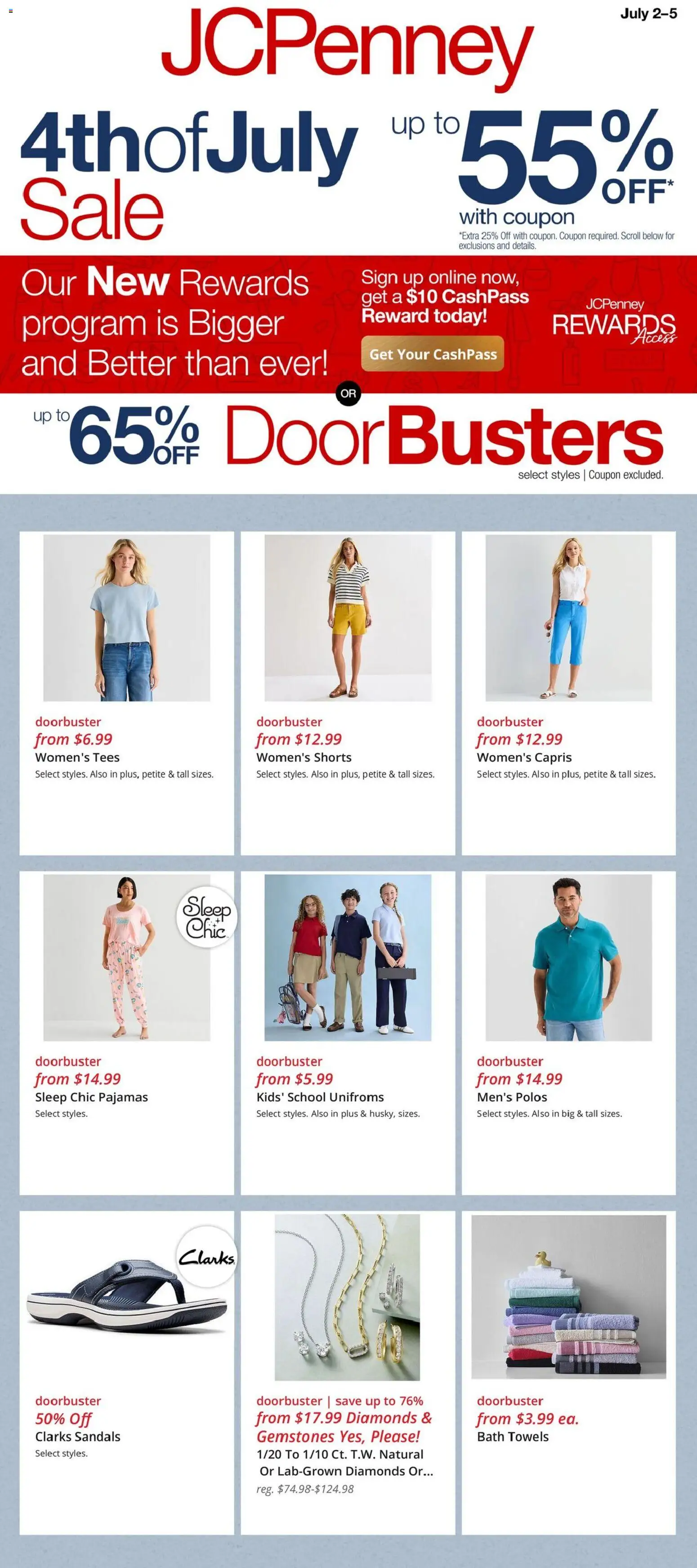 Ad Preview of JCPenney JCPenney Weekly Ad from 07/02/2026 - Sandals, Shorts, Pajamas, Bath