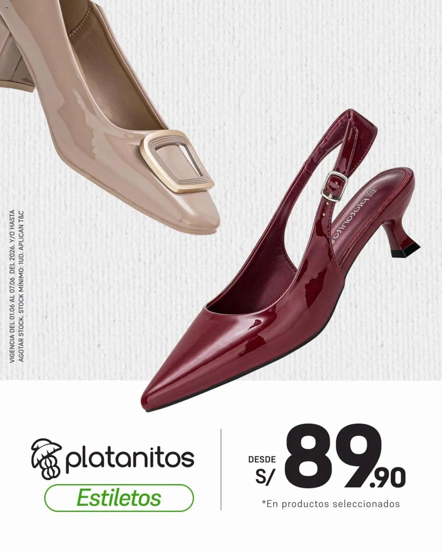 Vista previa de Catálogo Platanitos - Estiletos de la tienda Platanitos válido desde 01/06/2026