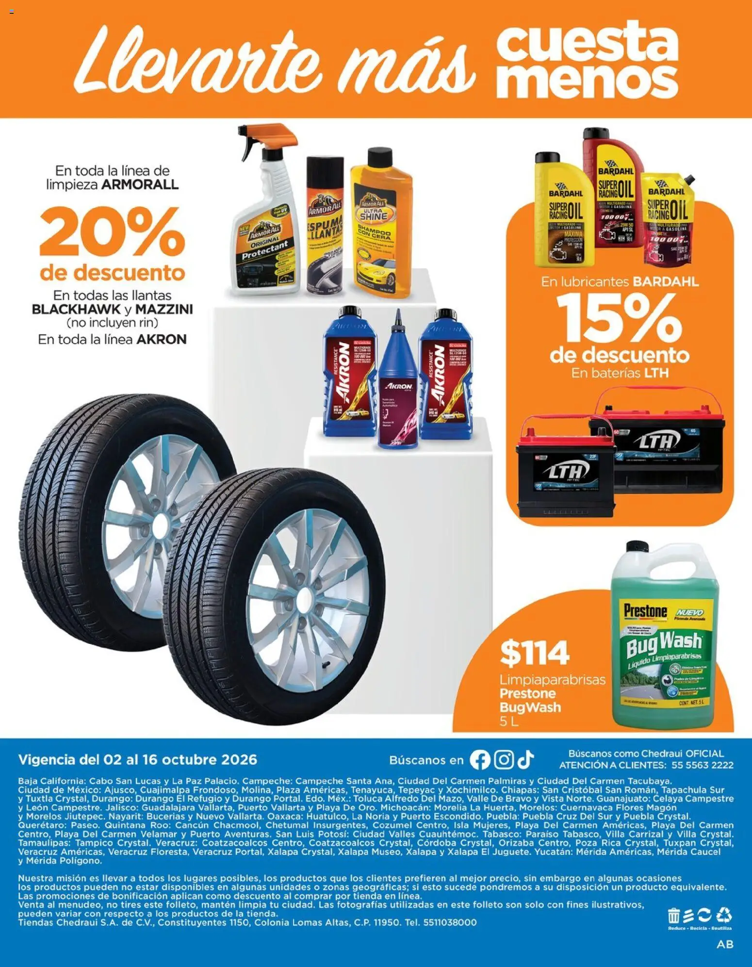 Vista previa las ofertas de la tienda Chedraui - Chedraui folleto Renueva tu hogar Llevarte más cuesta menos desde el 02/10/2026 
