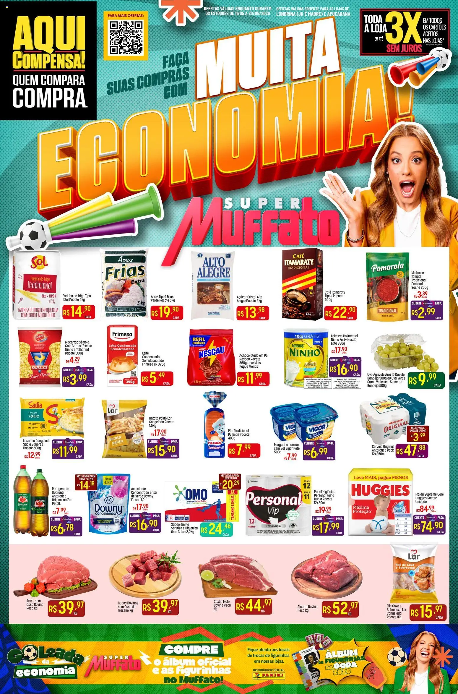 Pré-Visualização do folheto "Super Muffato ofertas Economia" da loja Super Muffato válido a partir de 11/05/2026