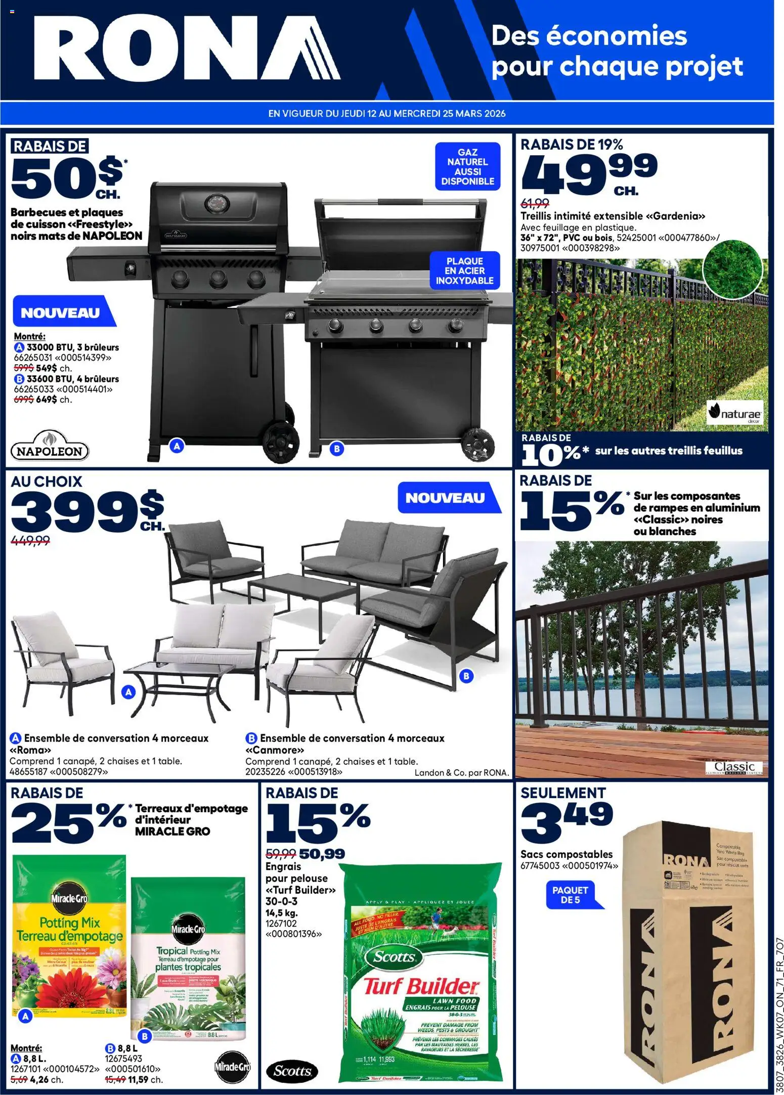 Preview of leaflet Rona circulaire from shop Rona is valid from Mar 12, 2026 - Food, Bag