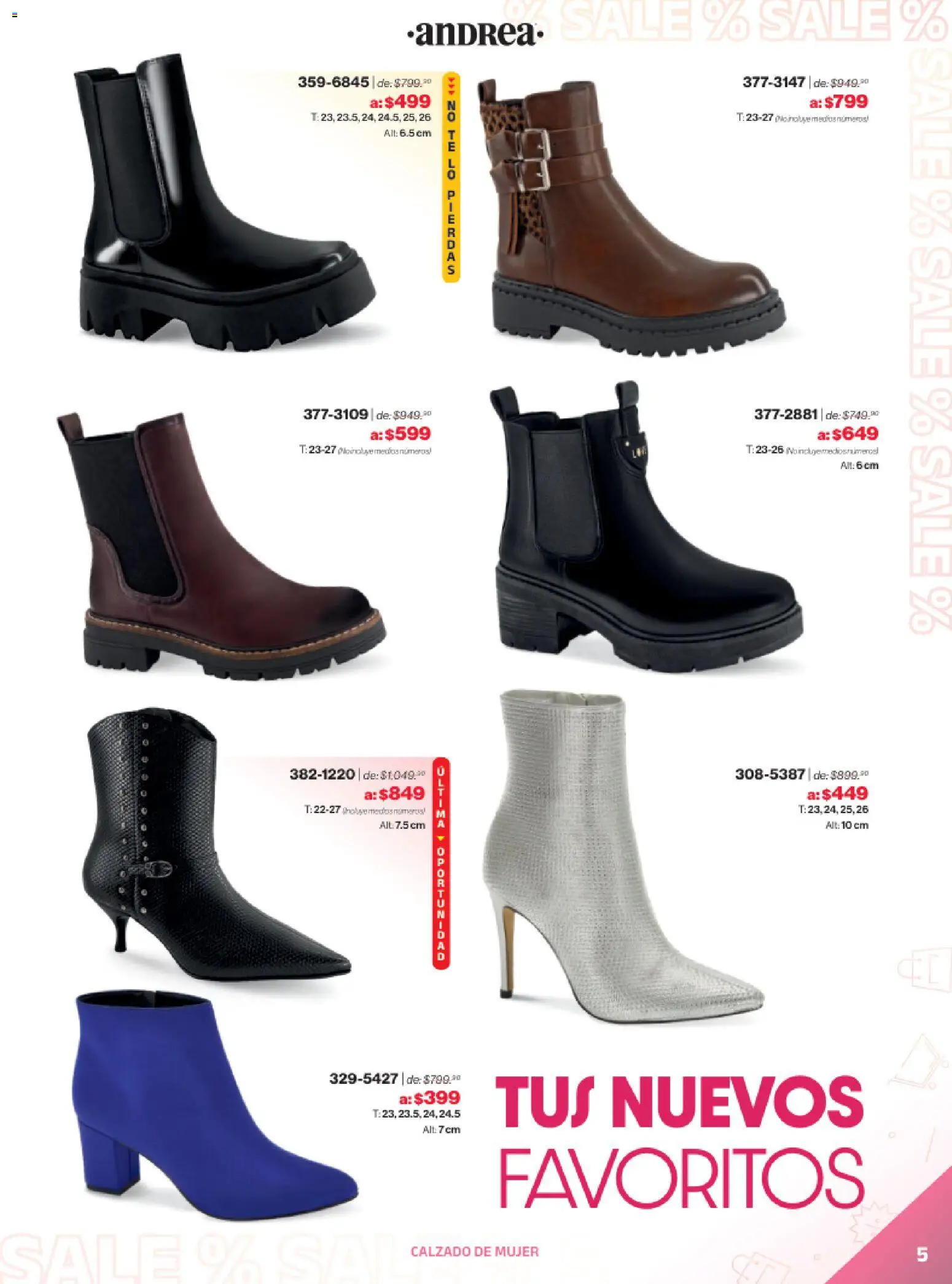 Vista previa las ofertas de la tienda Andrea - Catálogo Outlet desde el 21/12/2025 