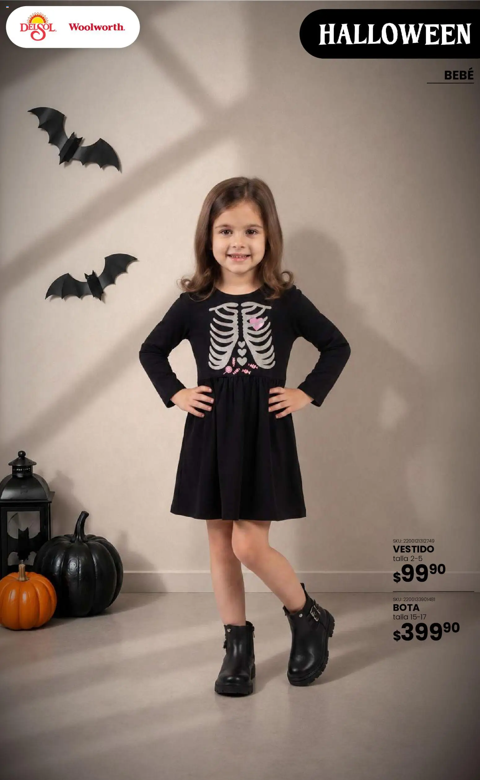 Vista previa las ofertas de la tienda Del Sol y Woolworth - Del Sol y Woolworth catálogo Halloween desde el 22/10/2026 
