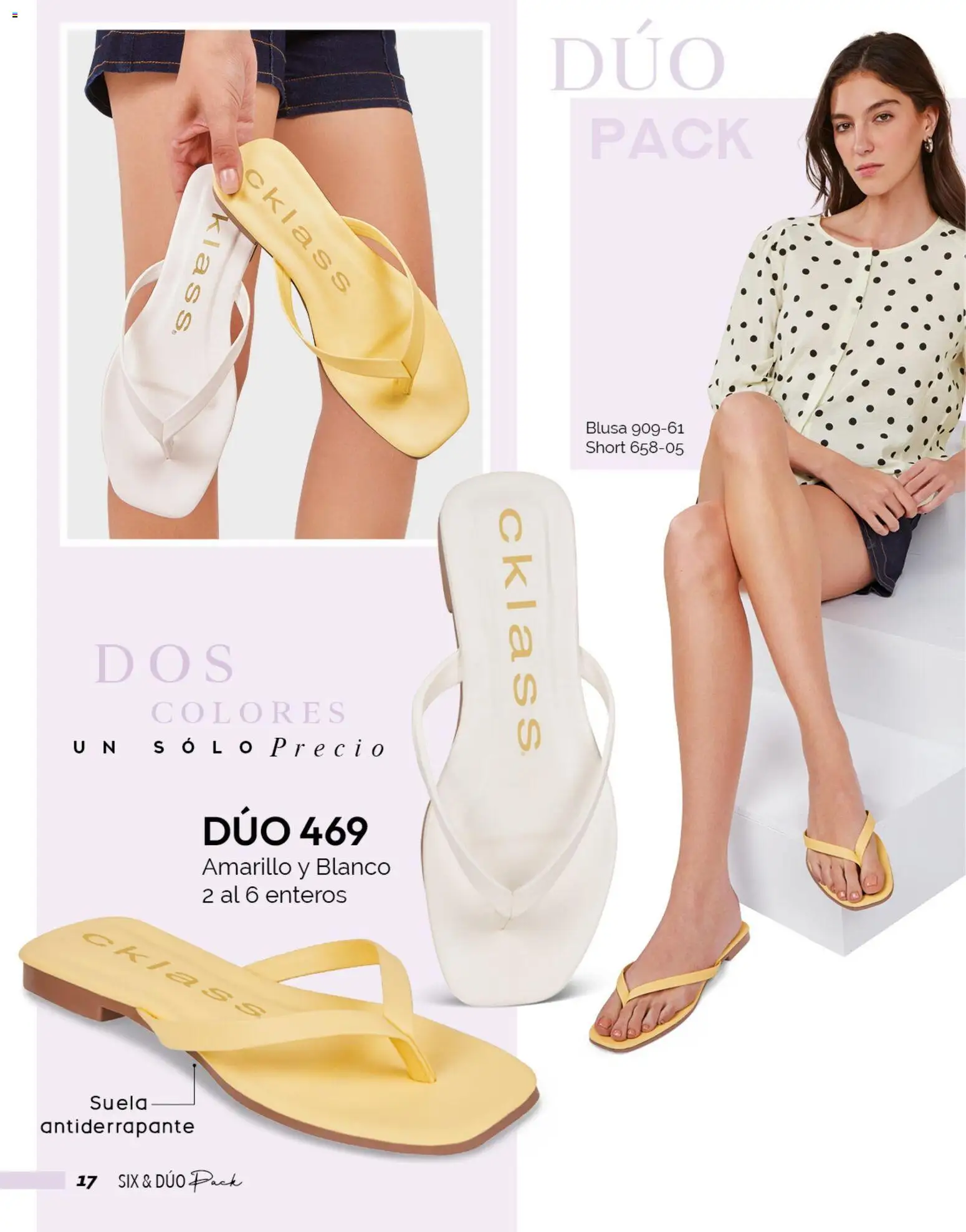 Vista previa las ofertas de la tienda Cklass - Catálogo Six & Dúo pack desde el 02/01/2026 - Short, Blusa