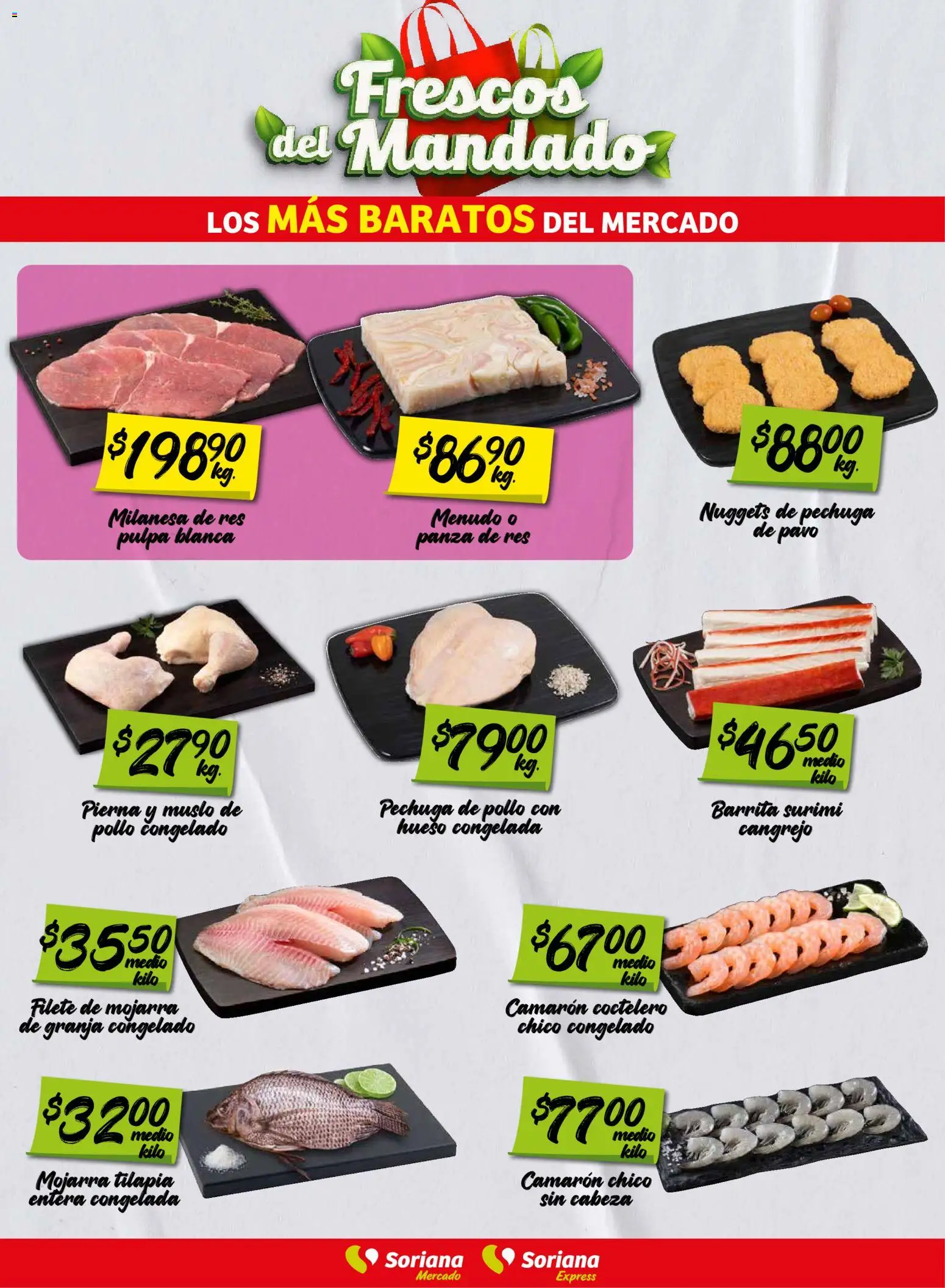 Vista previa las ofertas de la tienda Soriana - Soriana Frescos del Mandado Mercado desde el 01/09/2026 