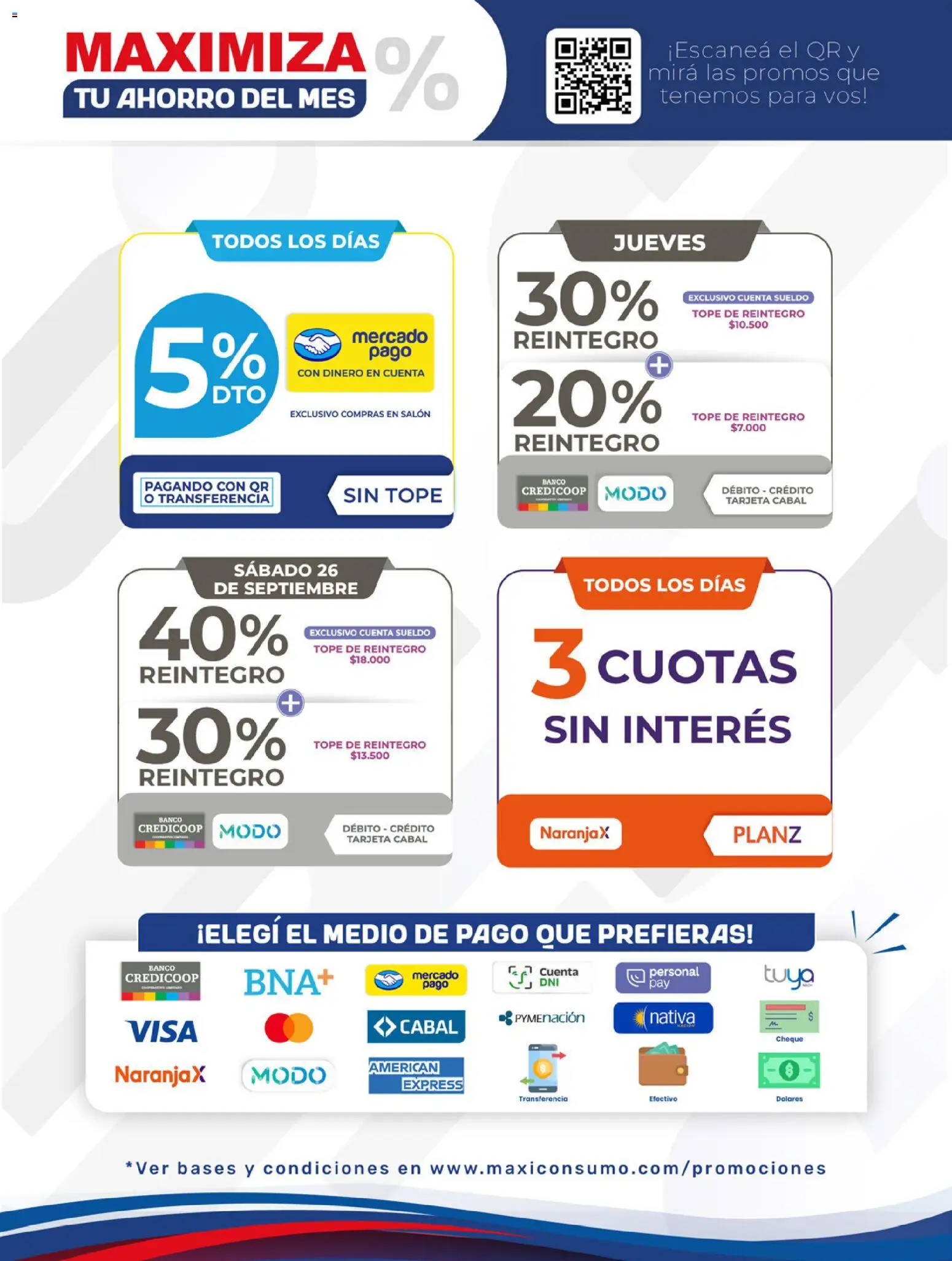 Vista previa del folleto de la tienda Maxiconsumo válido desde el 07/09/2026 