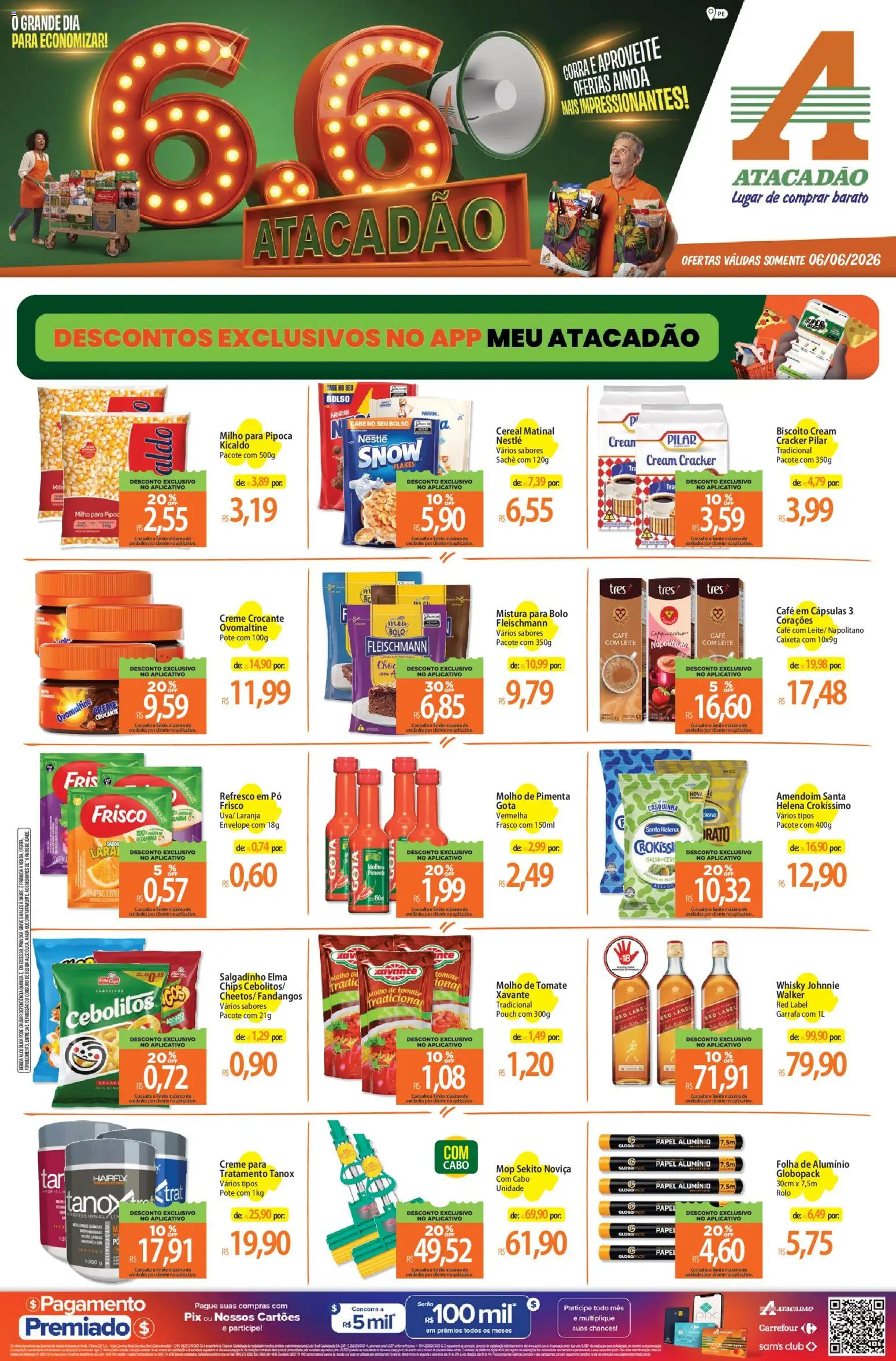 Pré-Visualização do folheto "Atacadão ofertas - PE" da loja Atacadão válido a partir de 06/06/2026