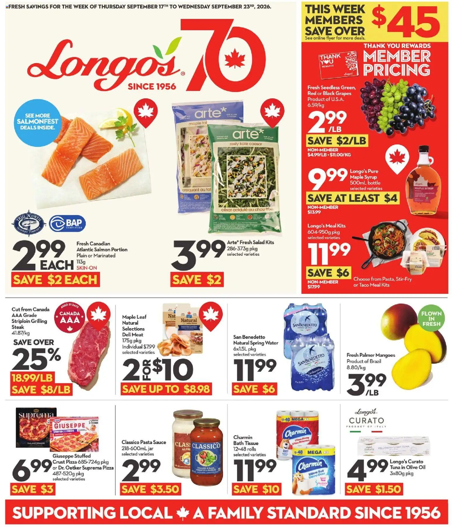 Preview of leaflet Longo's weekly flyer / circulaire from shop Longo's is valid from Sep 17, 2026