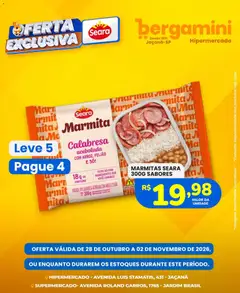 Pré-Visualização do folheto "Supermercado Bergamini ofertas Seara" da loja Supermercado Bergamini válido a partir de 28/10/2026