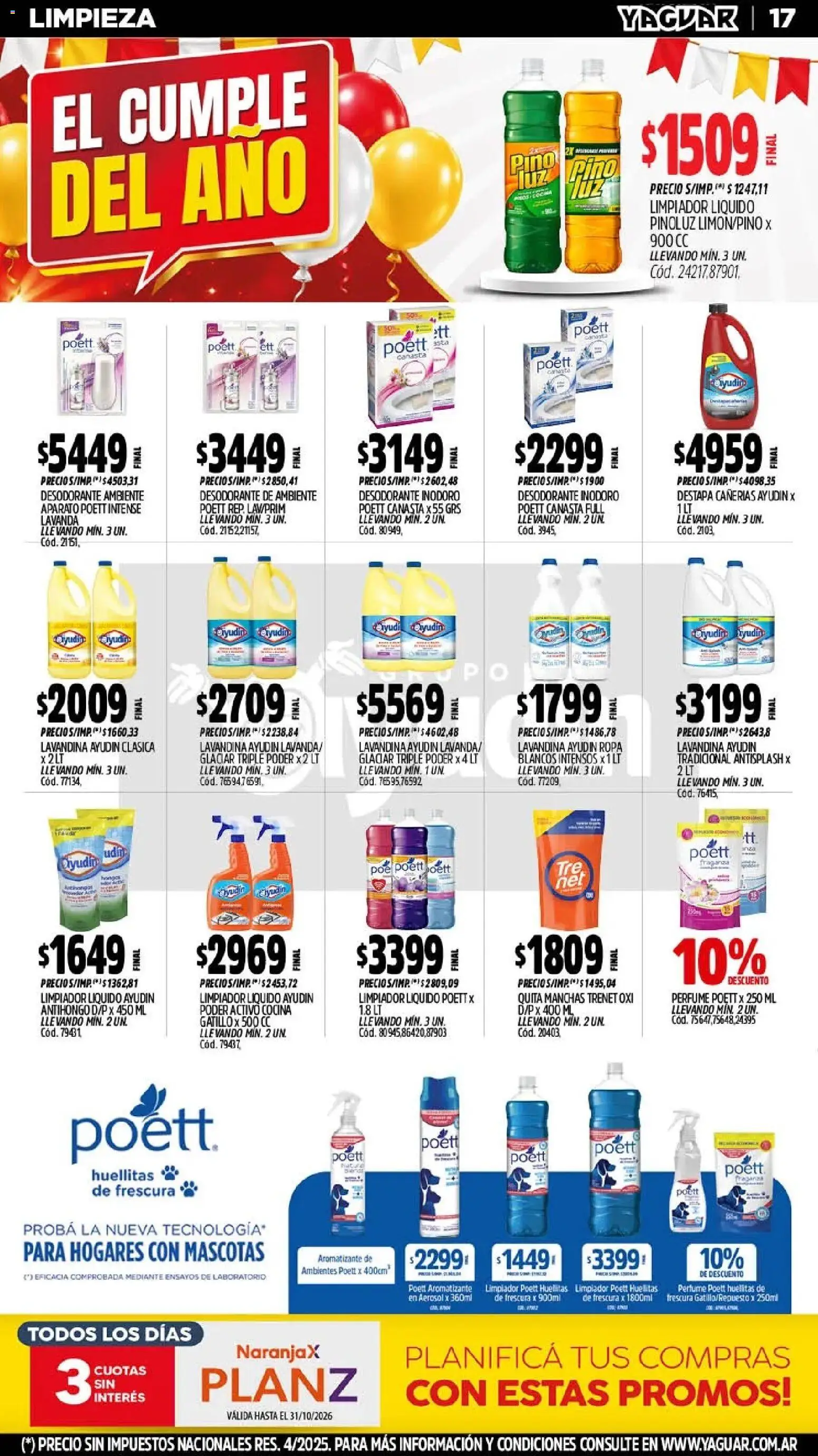 Vista previa del folleto de la tienda Yaguar válido desde el 26/10/2026 