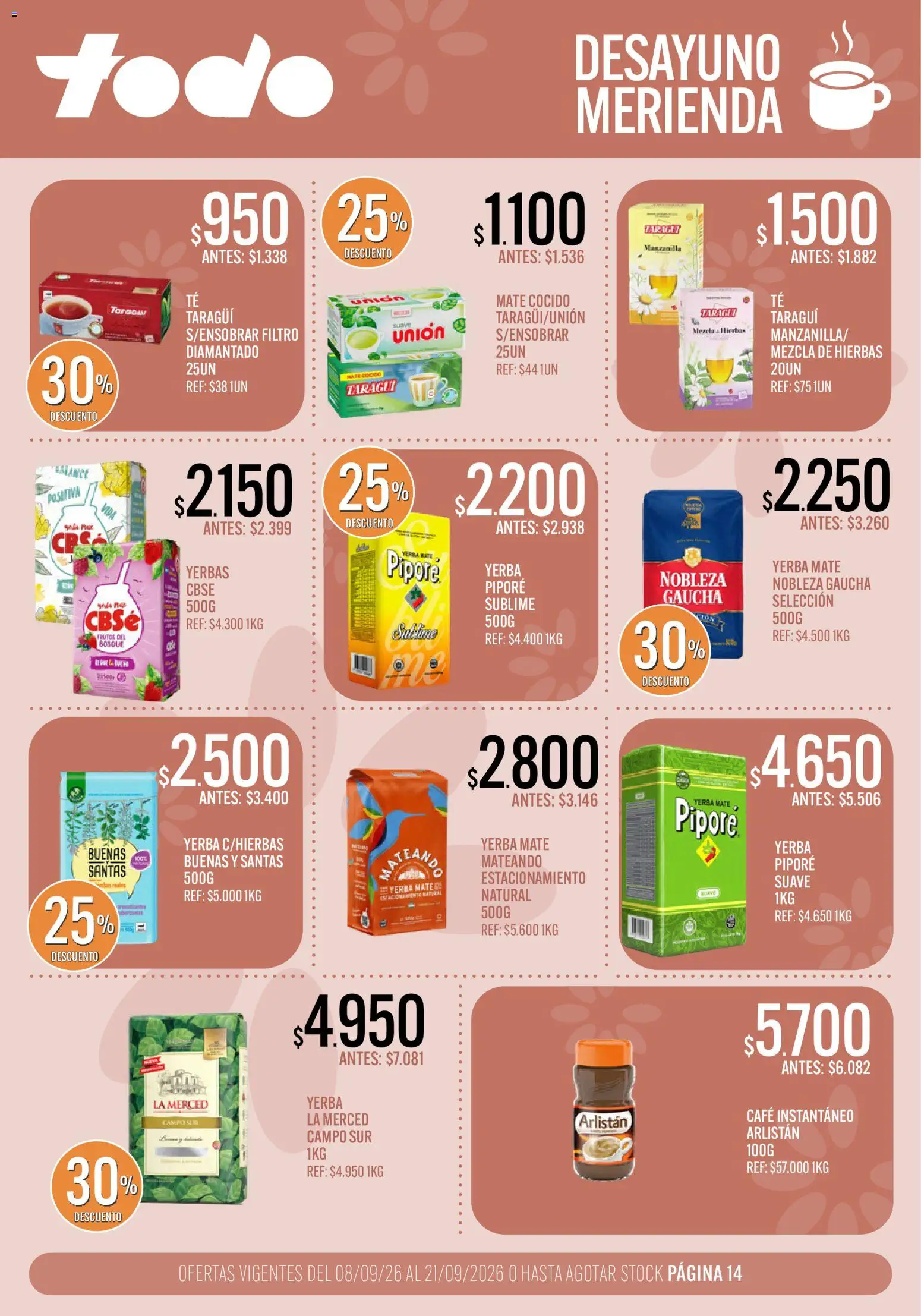 Vista previa del folleto de la tienda Supermercados TODO válido desde el 08/09/2026 