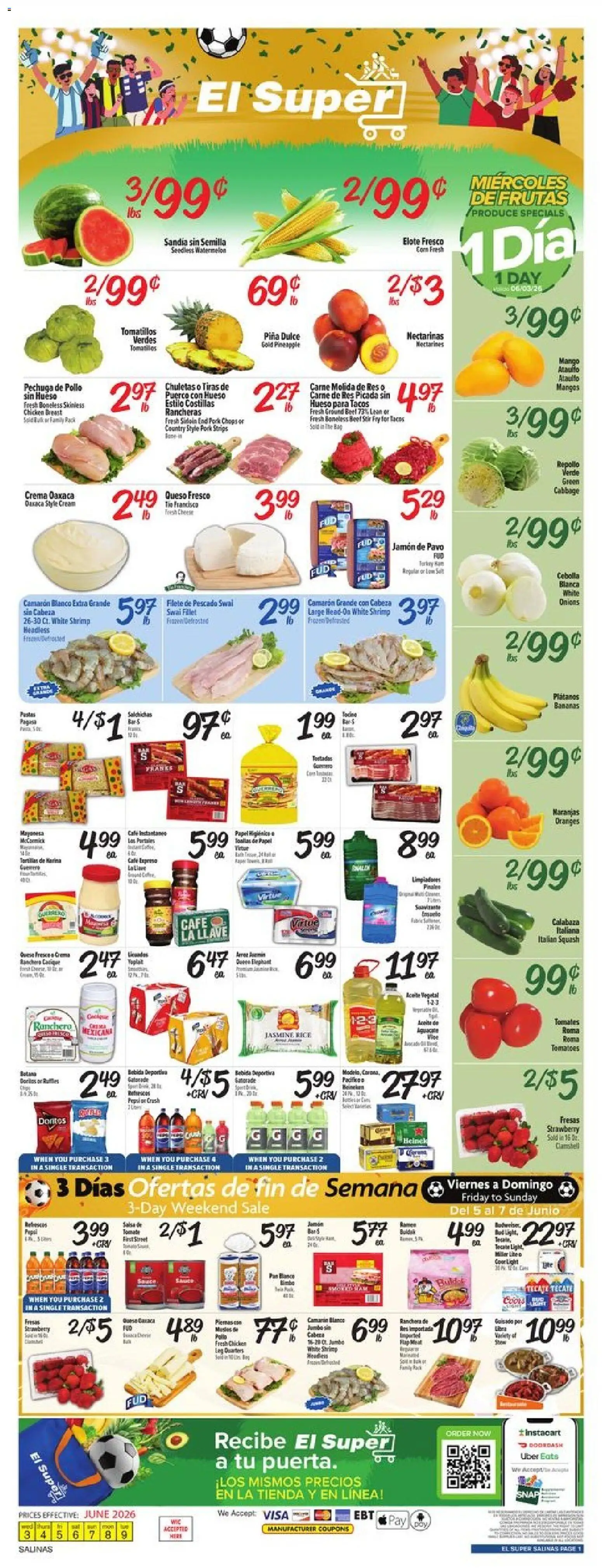 Ad Preview of El Super El Super Weekly Ad from 06/03/2026