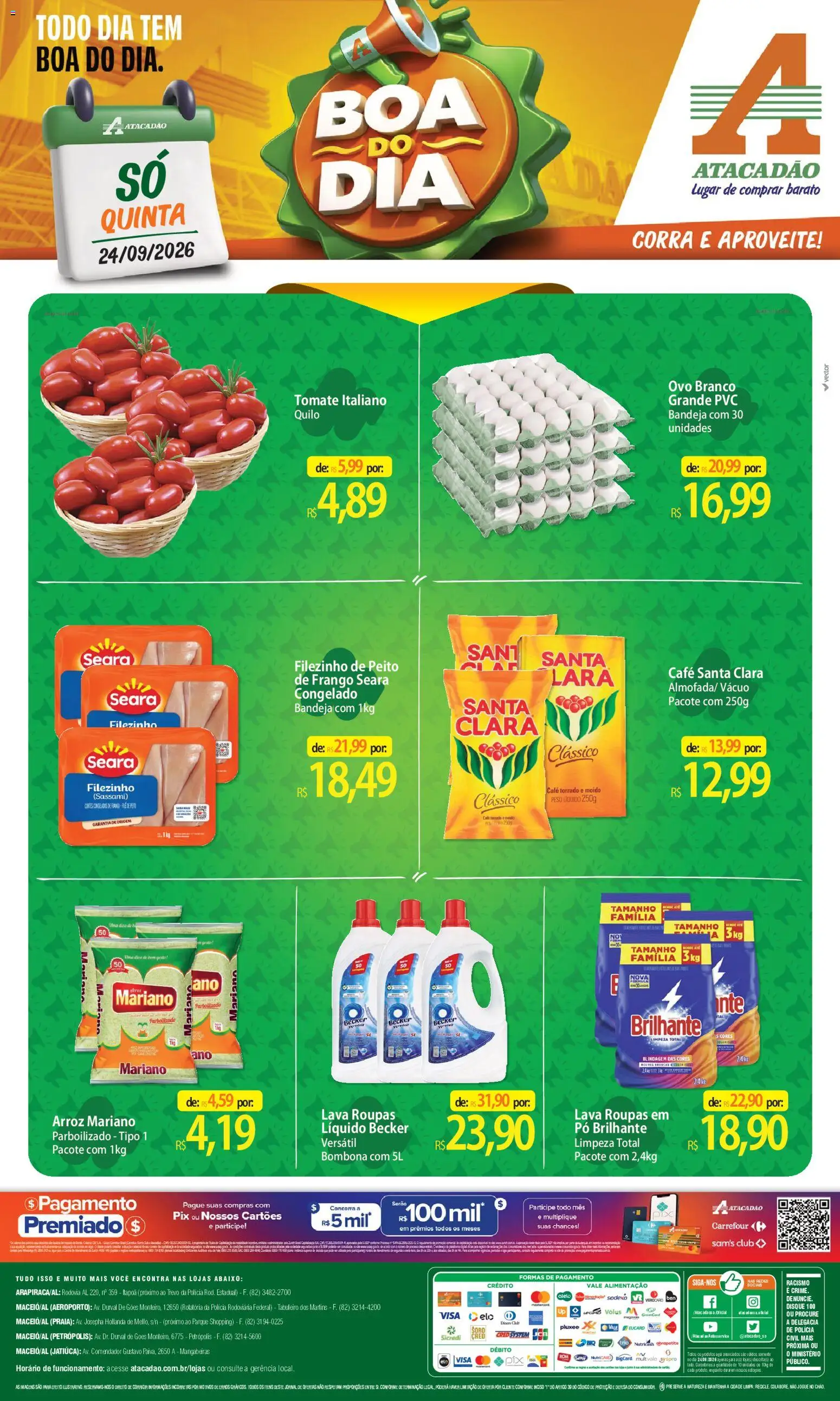 Pré-Visualização do folheto "Atacadão ofertas - AL" da loja Atacadão válido a partir de 24/09/2026