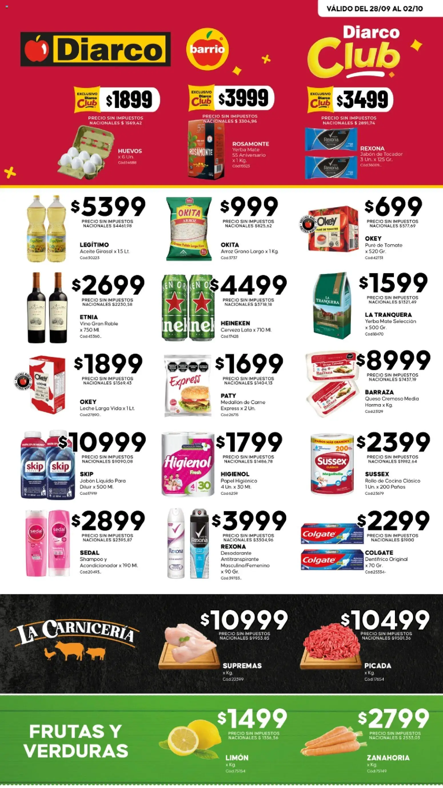 Vista previa del folleto de la tienda Diarco válido desde el 28/09/2026 