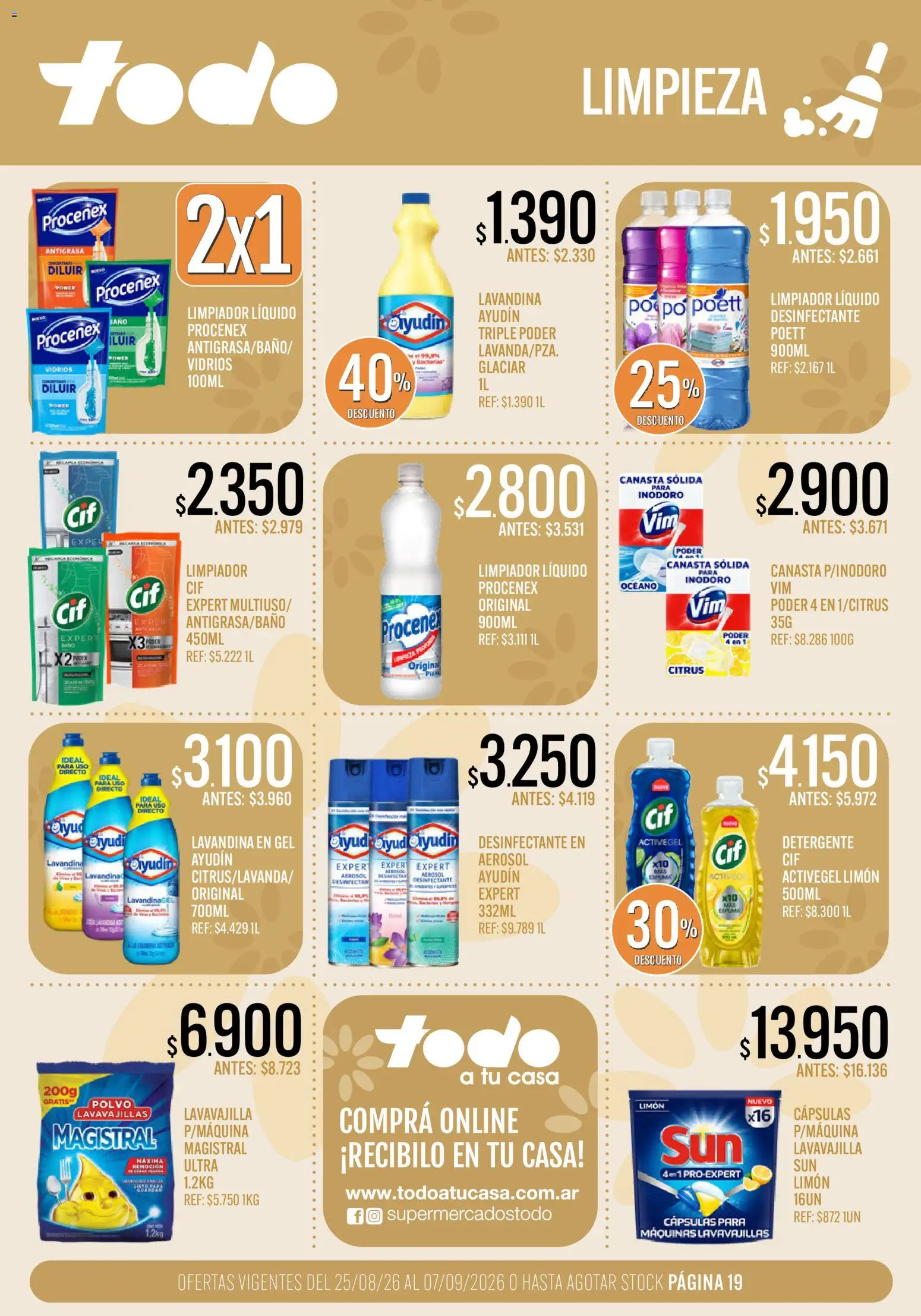 Vista previa del folleto de la tienda Supermercados TODO válido desde el 25/08/2026 