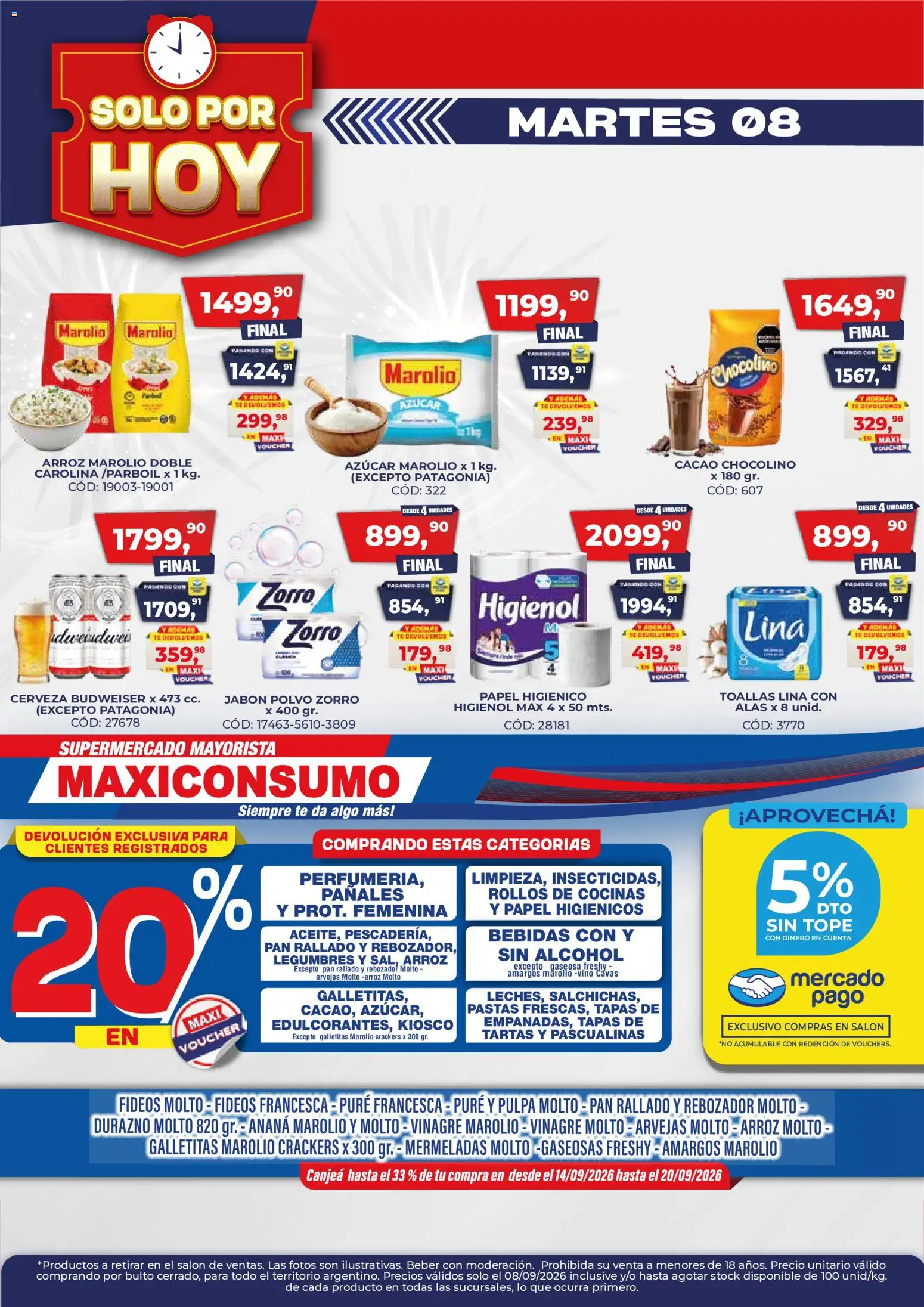Vista previa del folleto de la tienda Maxiconsumo válido desde el 08/09/2026 