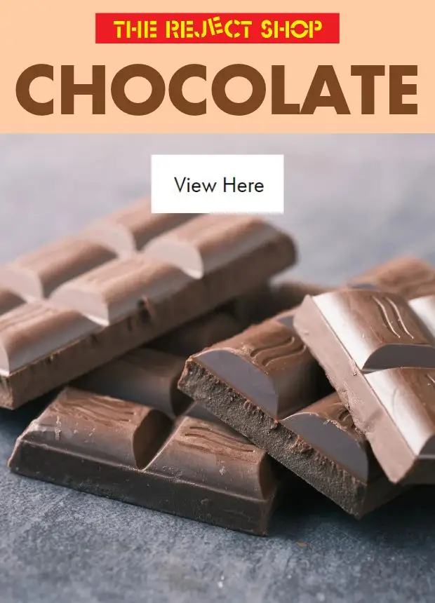 Preview of The Reject Shop Catalogue - Chocolate - valid from 08/10/2026