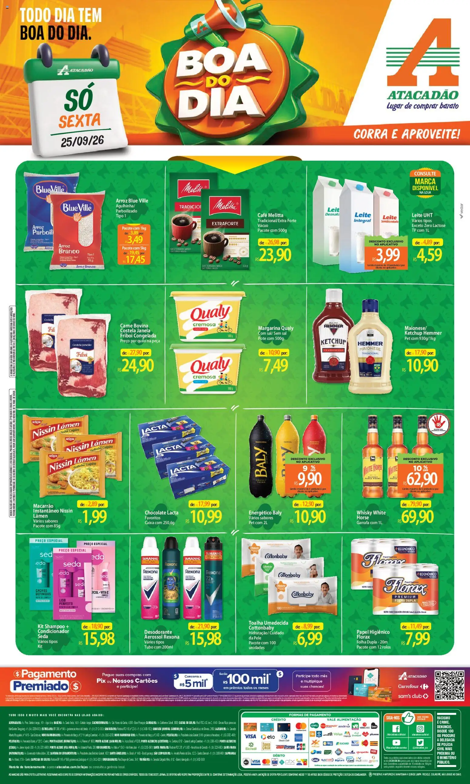 Pré-Visualização do folheto "Atacadão ofertas - RS" da loja Atacadão válido a partir de 25/09/2026