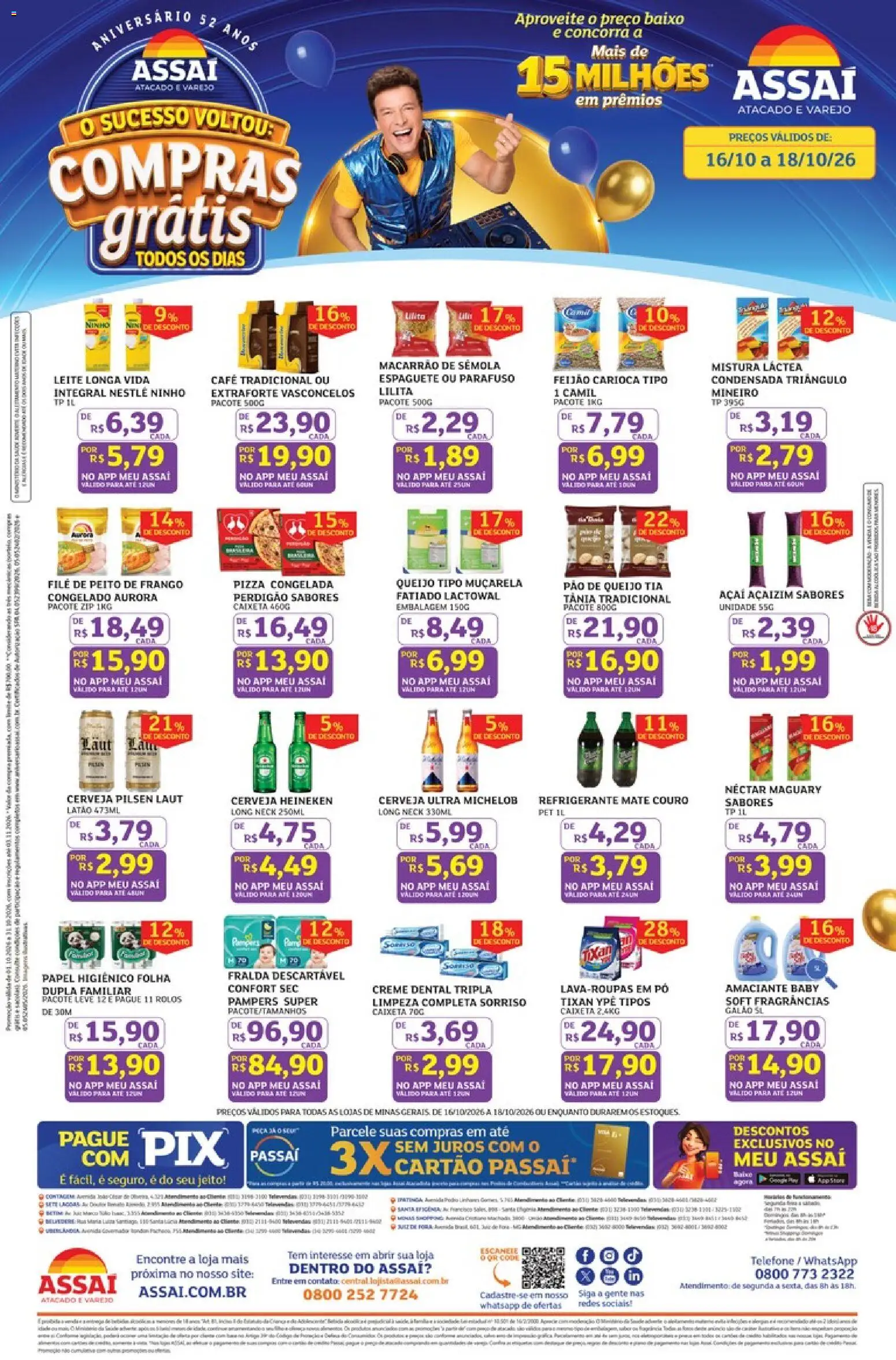Pré-Visualização do folheto "Assaí Atacadista ofertas - MG" da loja Assaí Atacadista válido a partir de 16/10/2026