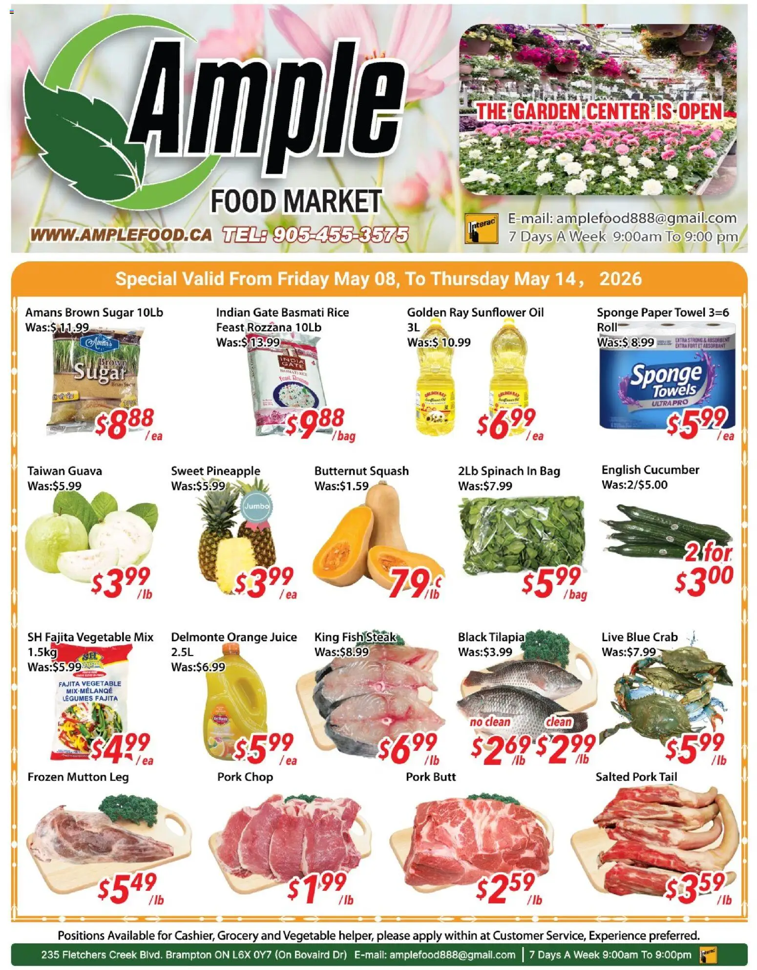 Preview of leaflet Ample Food Market weekly flyer / circulaire from shop Ample Food Market is valid from May 08, 2026