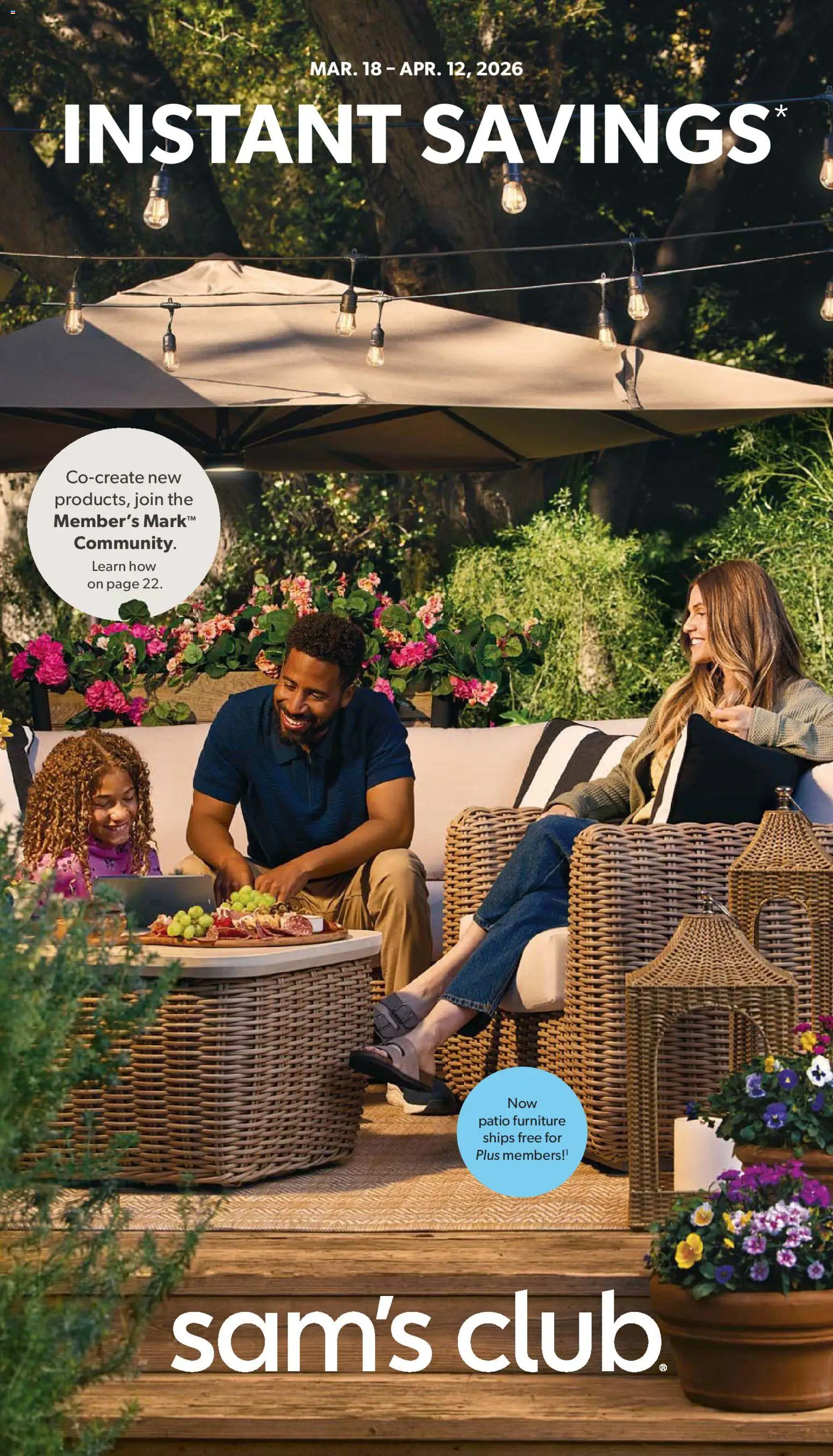 Ad Preview of Sam's Club Sam's Club Instant Savings Book March from 03/18/2026 - Patio furniture
